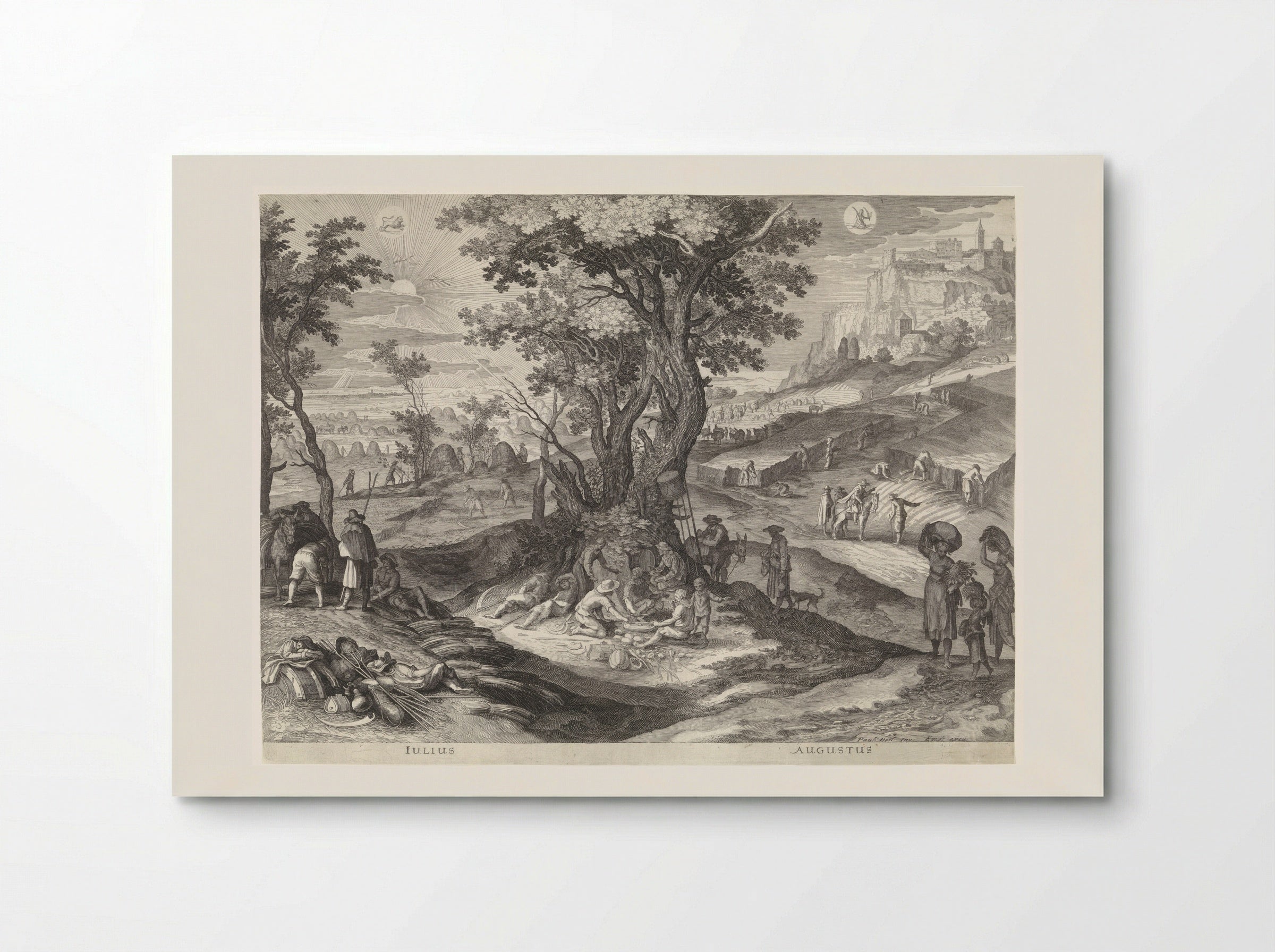 Juli en augustus (July and August) - Aegidius Sadeler (II) - Poster
