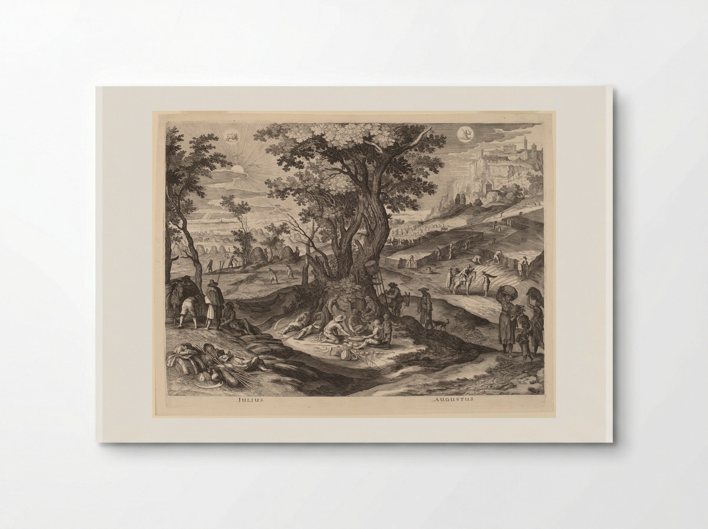 July (Iulius) - Aegidius Sadeler II - Poster