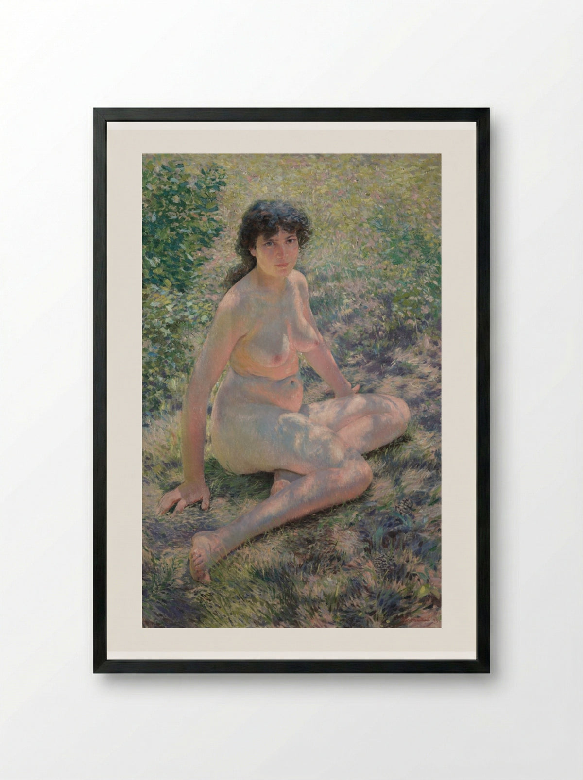 July - Otto H. Bacher - Framed Print Black