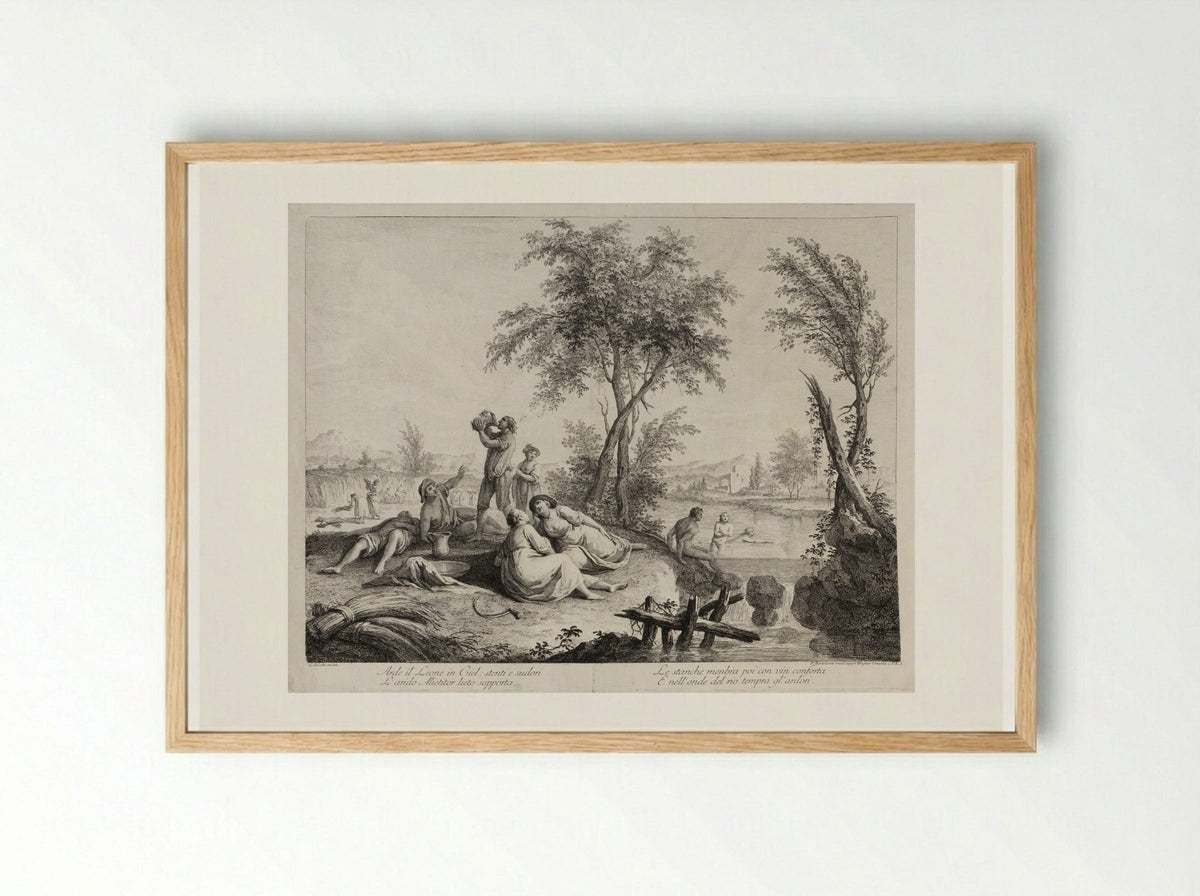July - Francesco Bartolozzi - Framed Print Wood