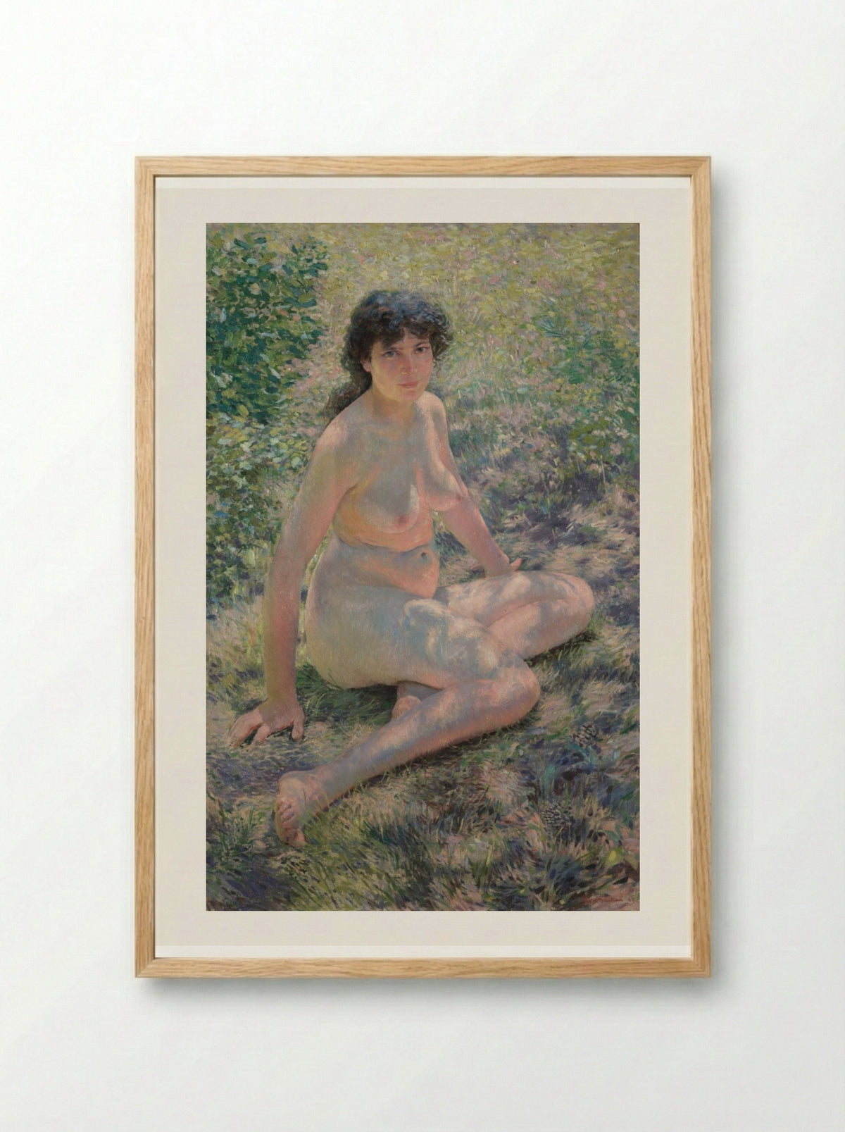 July - Otto H. Bacher - Framed Print Wood