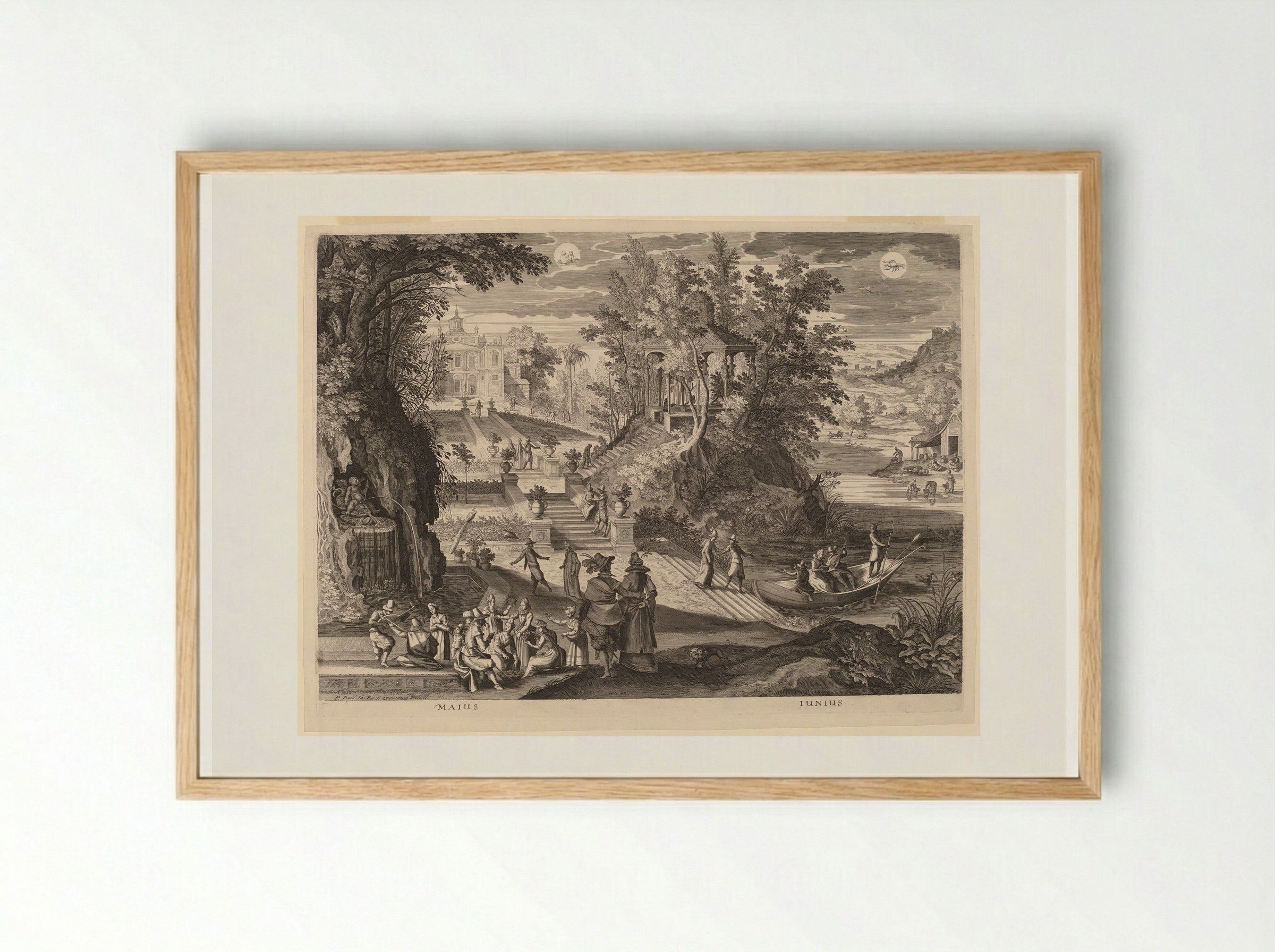 June - Aegidius Sadeler II - Framed Print Wood