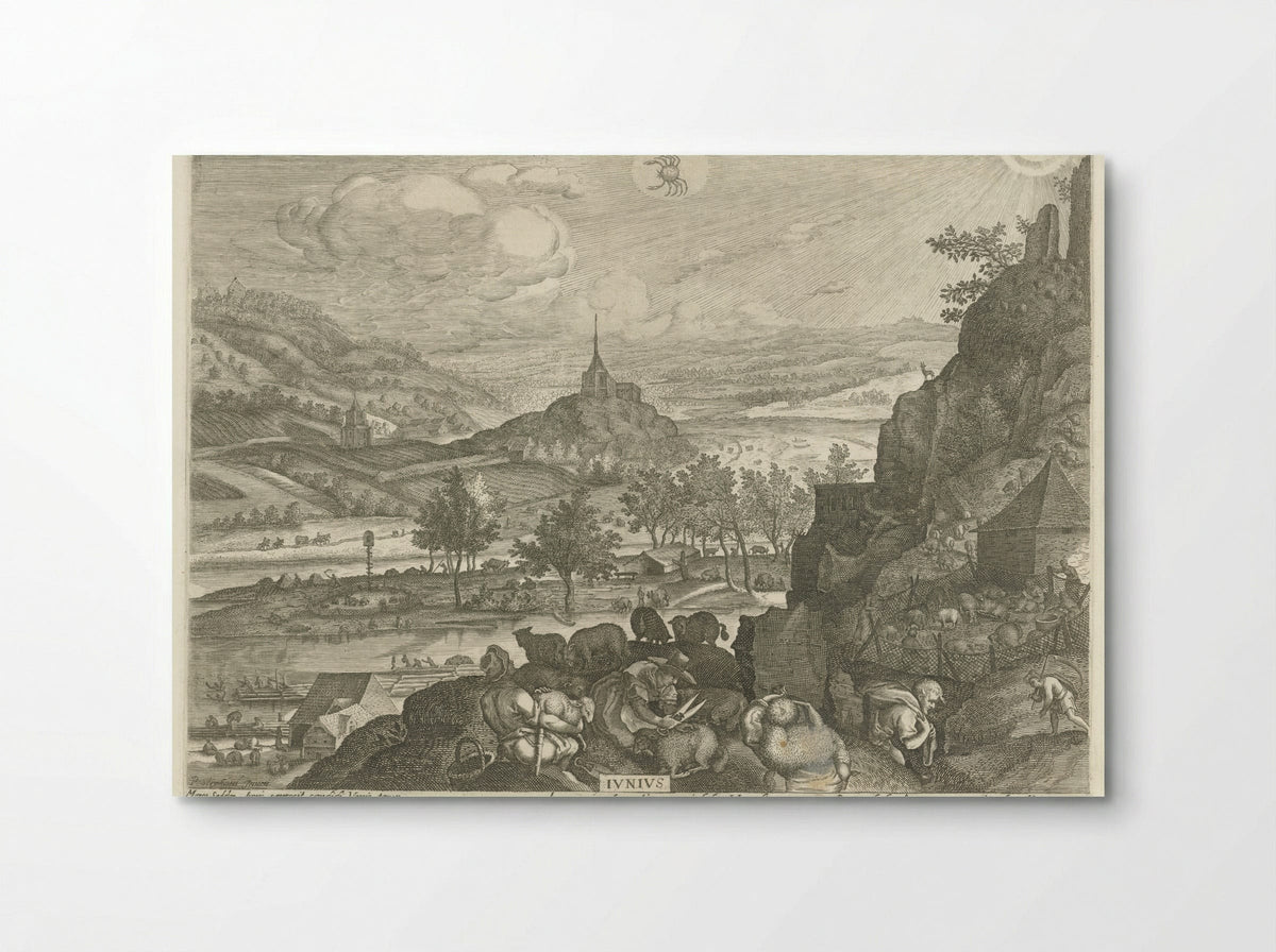 Juni (June) - Aegidius Sadeler (II) - Poster