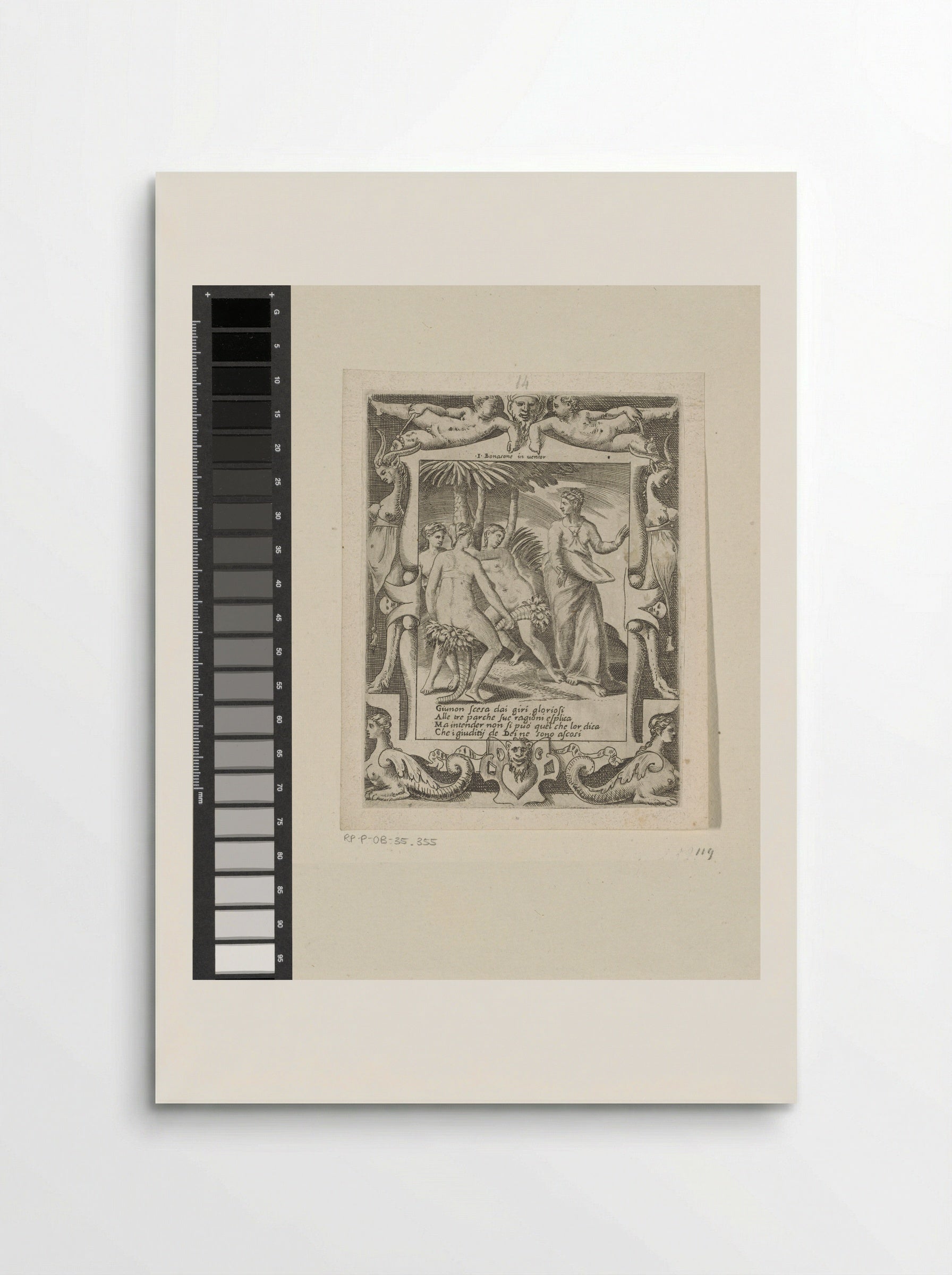 Juno Speaking to the Parcae - Giulio Bonasone - Poster