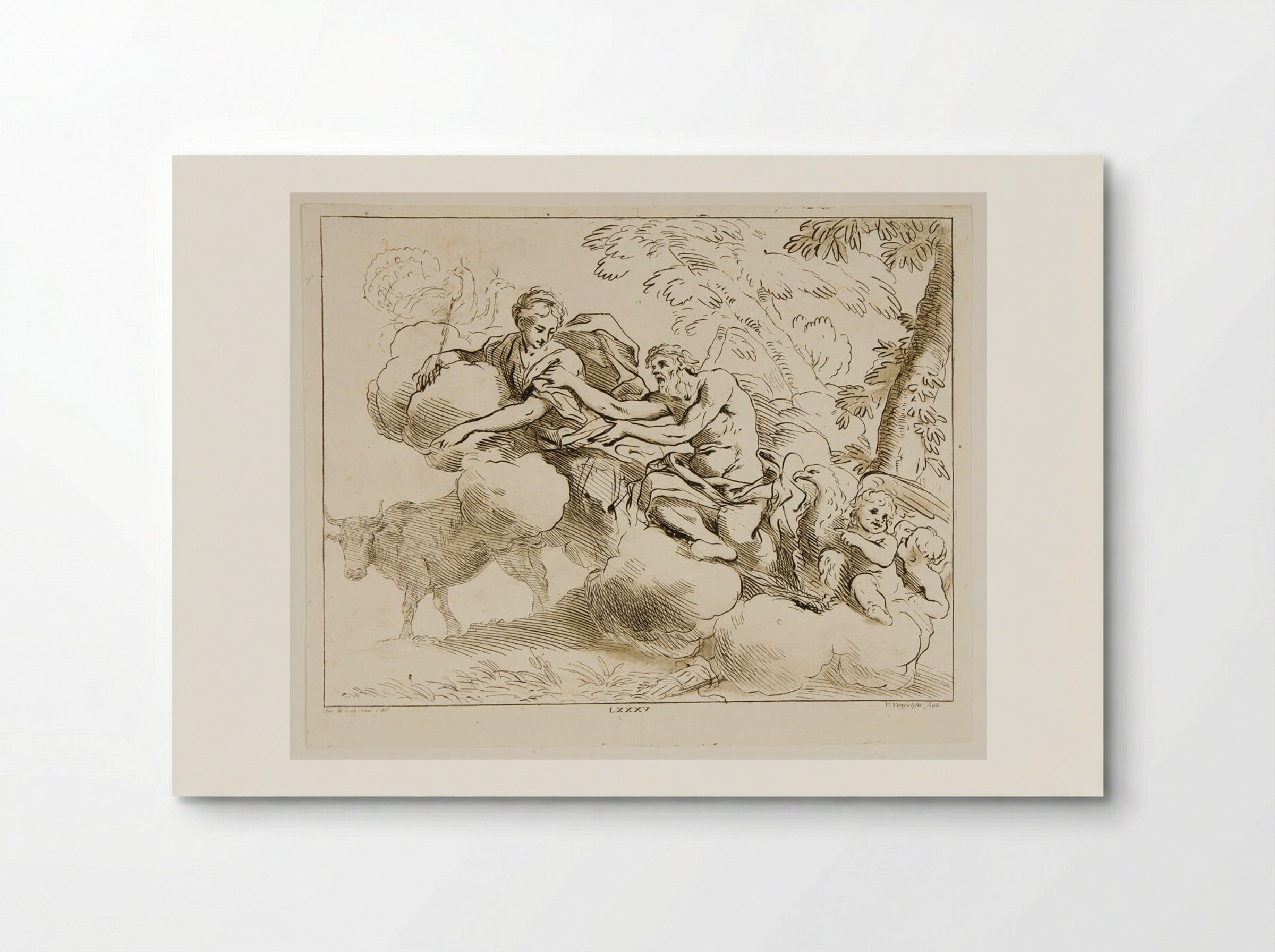 Jupiter, Juno and Io - Vincenzo Vangelisti - Poster