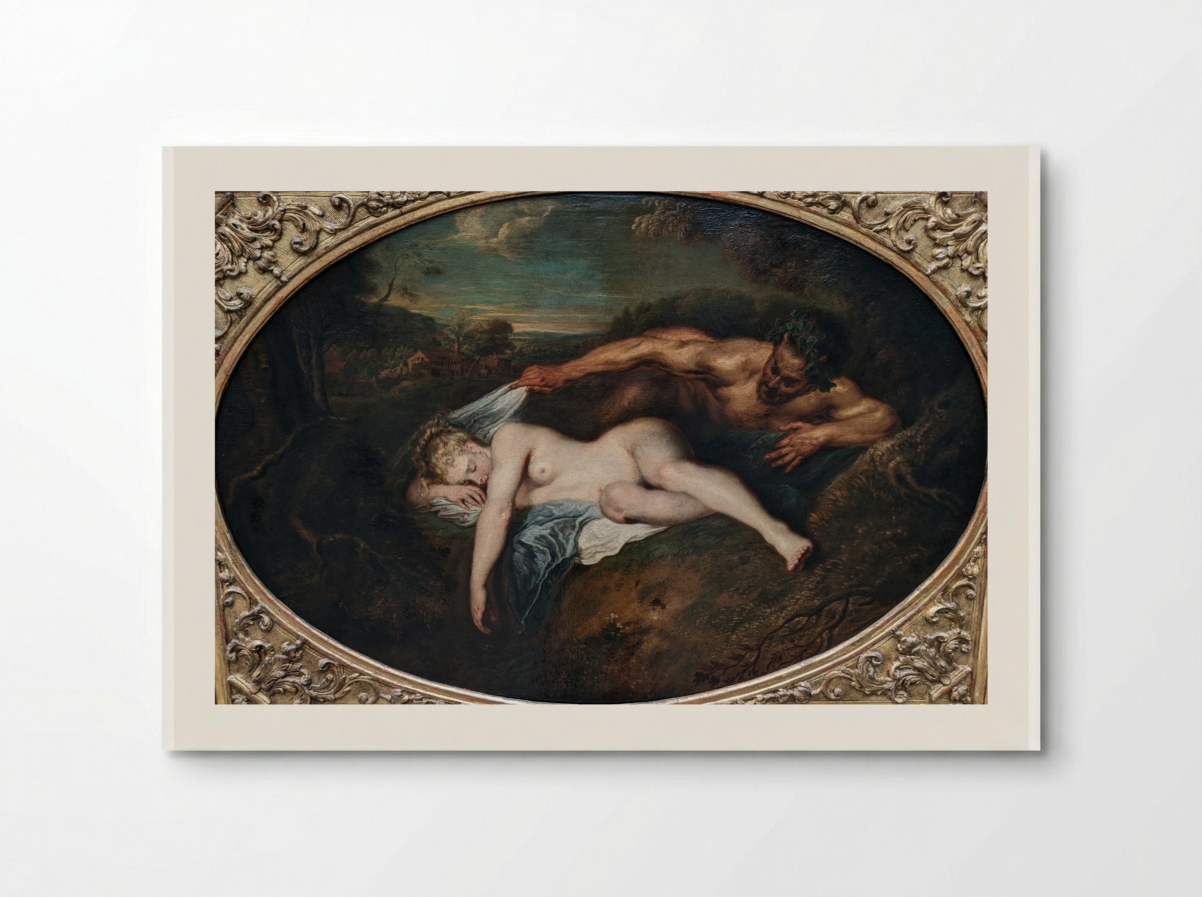 Jupiter and Antiope - Antoine Watteau - Poster