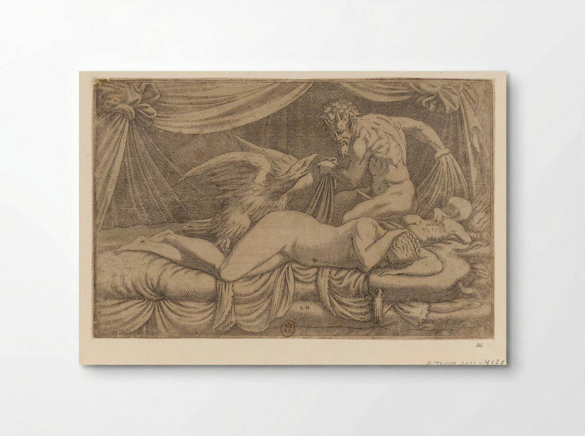 Jupiter and Antiope - Léon Davent - Poster