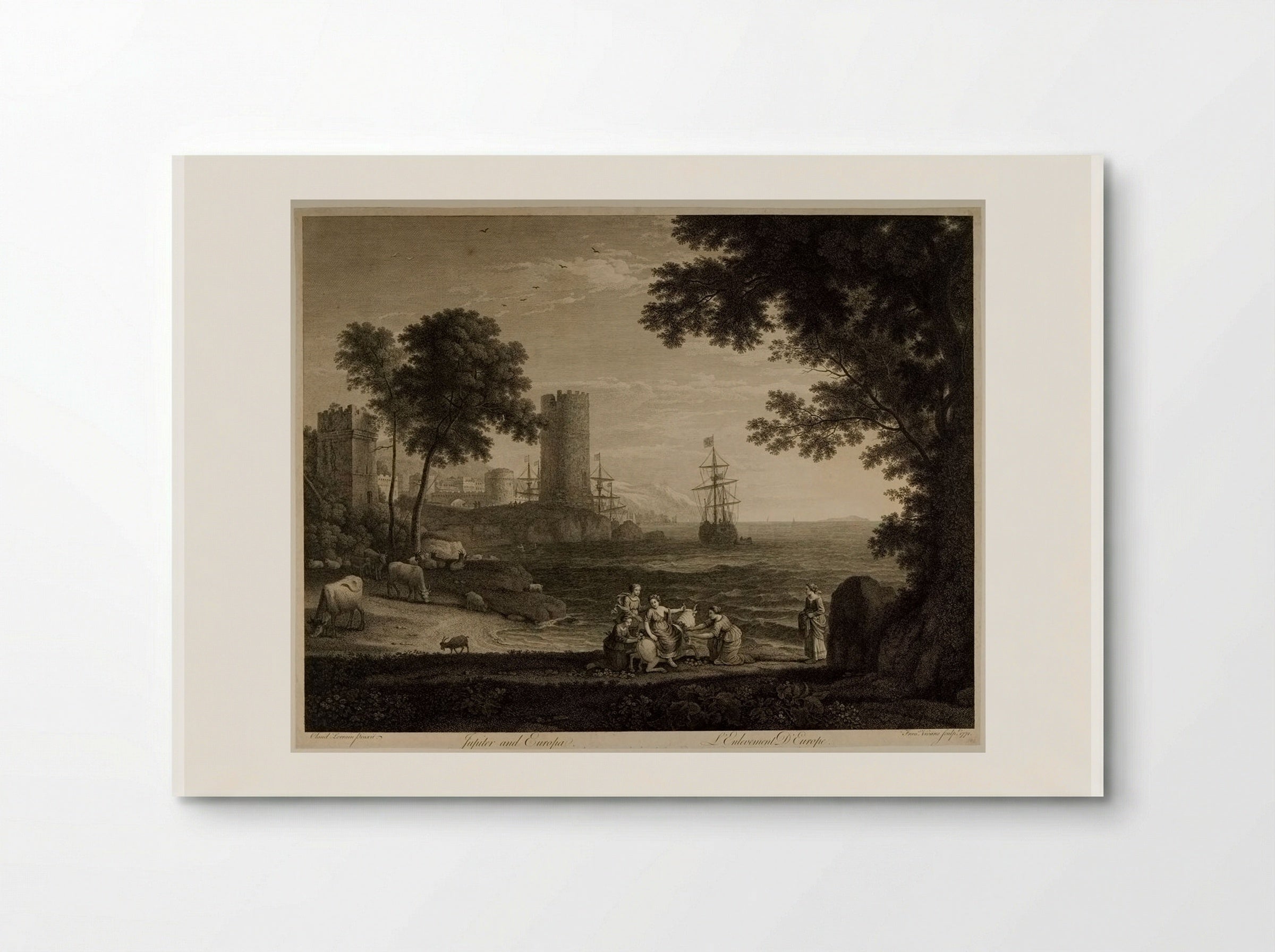 Jupiter and Europa - François Vivares - Poster