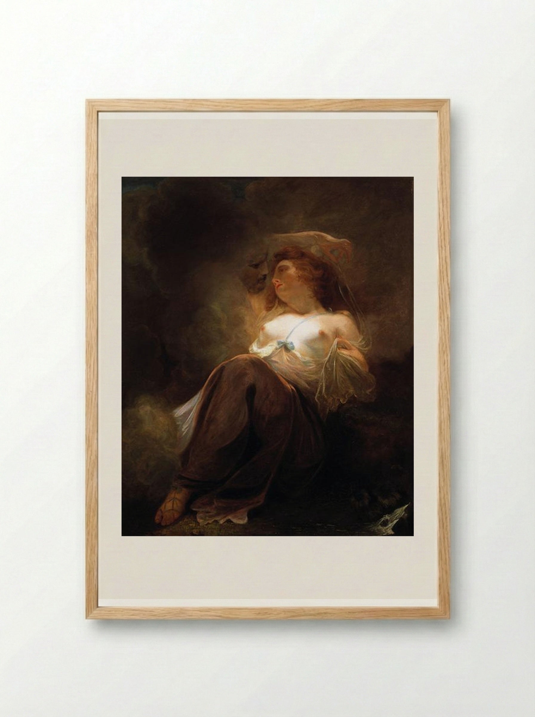Jupiter and Io - John Hoppner - Framed Print Wood