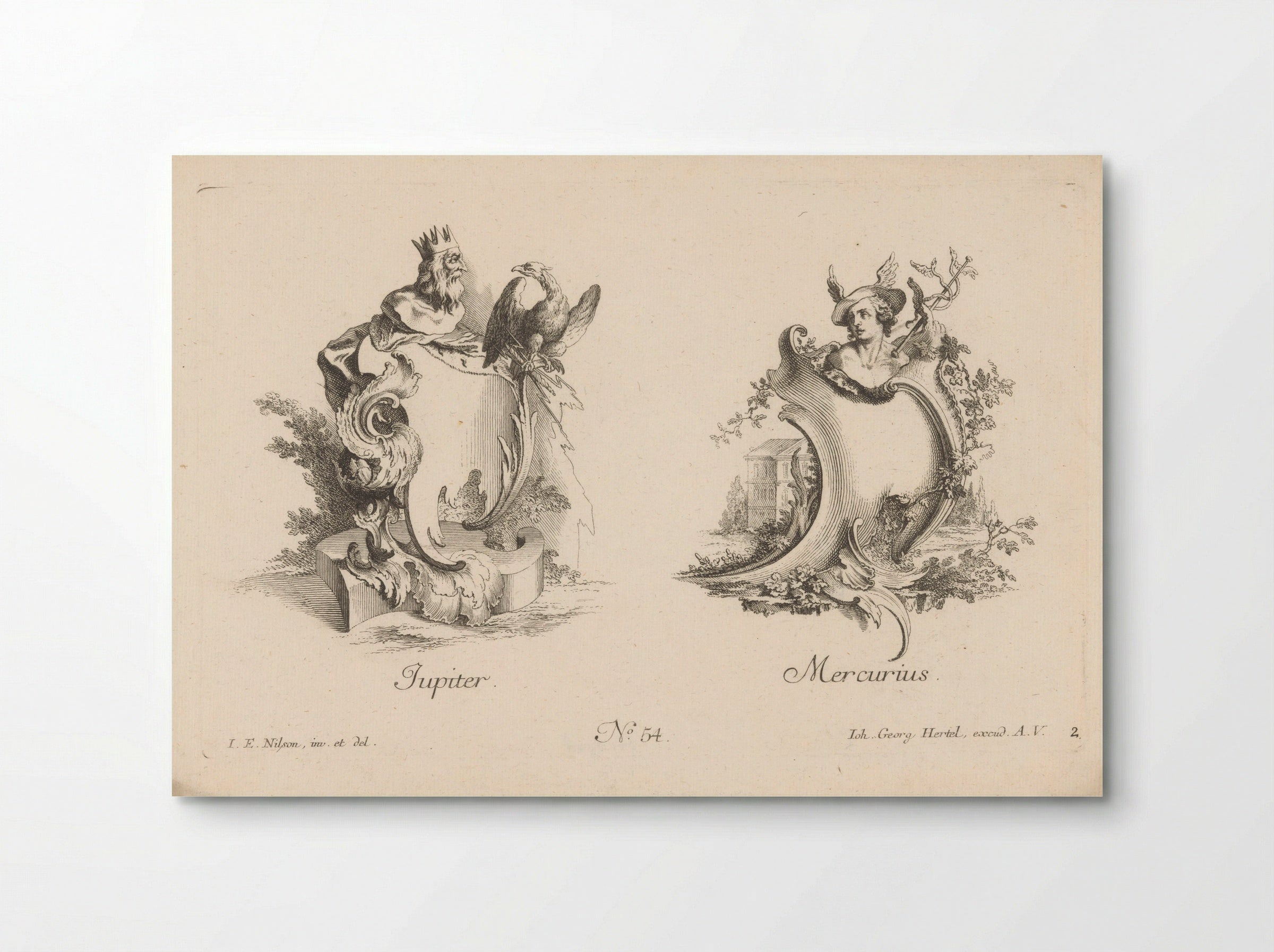 Jupiter and Mercury - Jakob Wangner - Poster