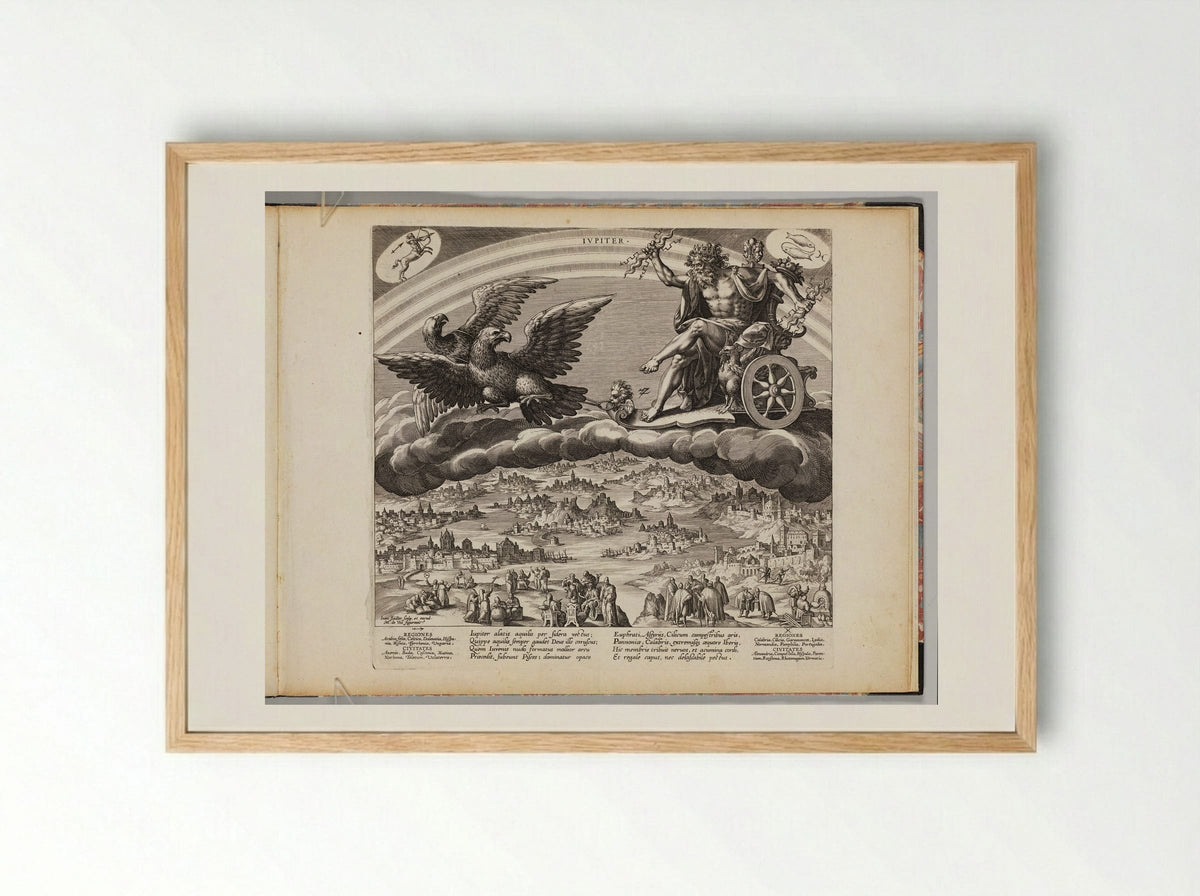 Jupiter - Johann Sadeler I - Framed Print Wood