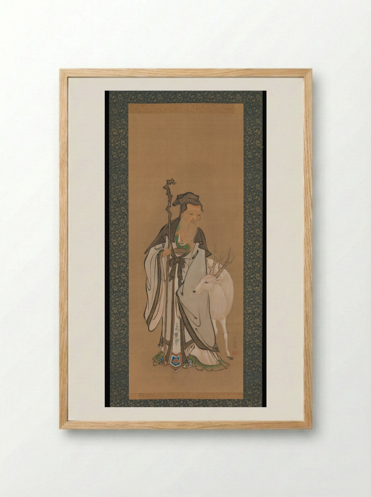 Jurōjin - Kano Tanshin (Moromichi) - Framed Print Wood