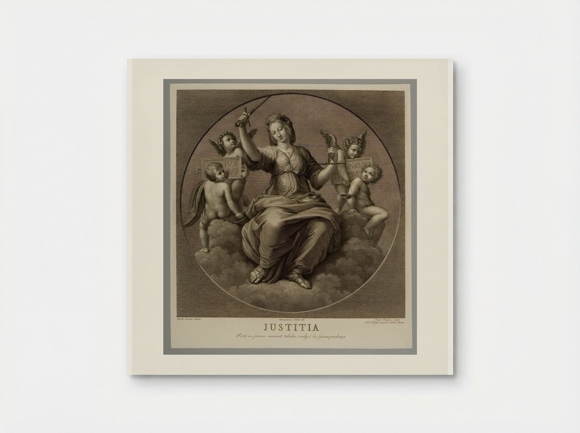 Justitia - Raphael Morghen - Poster