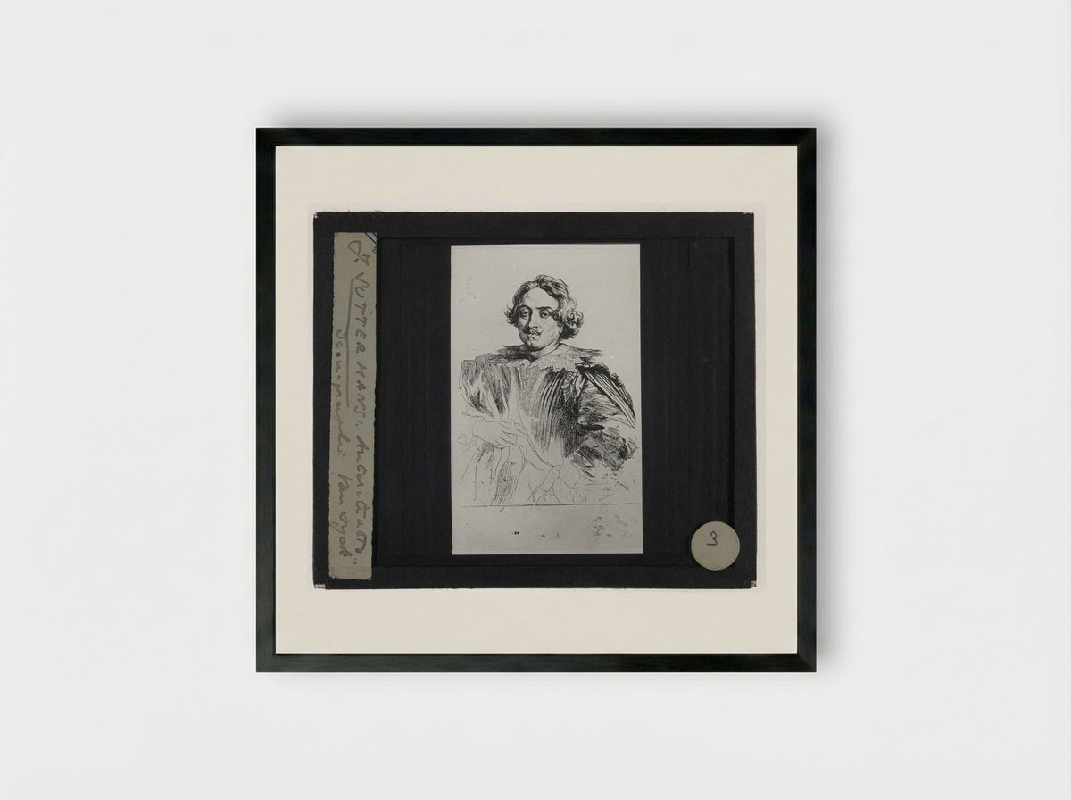 Justus Sustermans - Anthony van Dyck - Framed Print Black