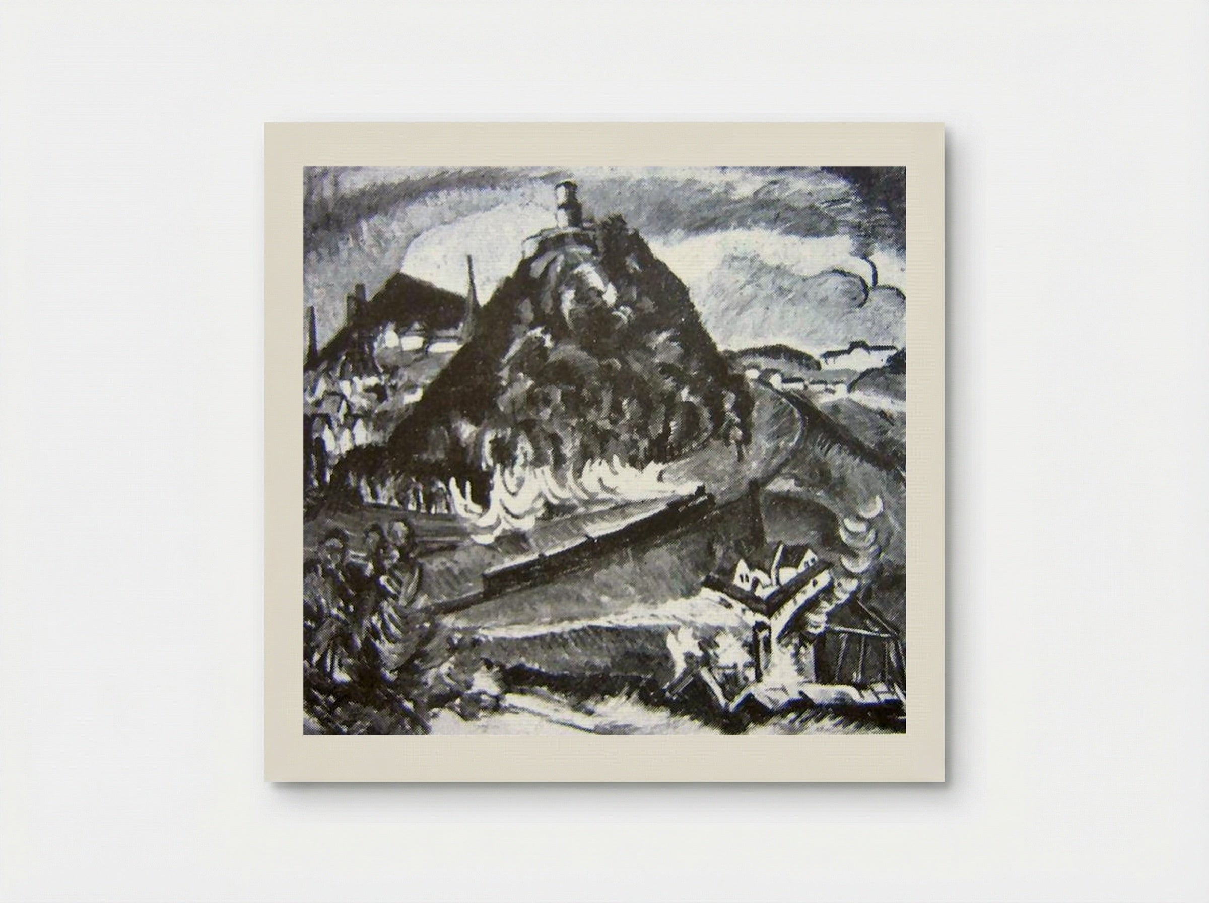 Königstein and Railway - Ernst Ludwig Kirchner - Poster