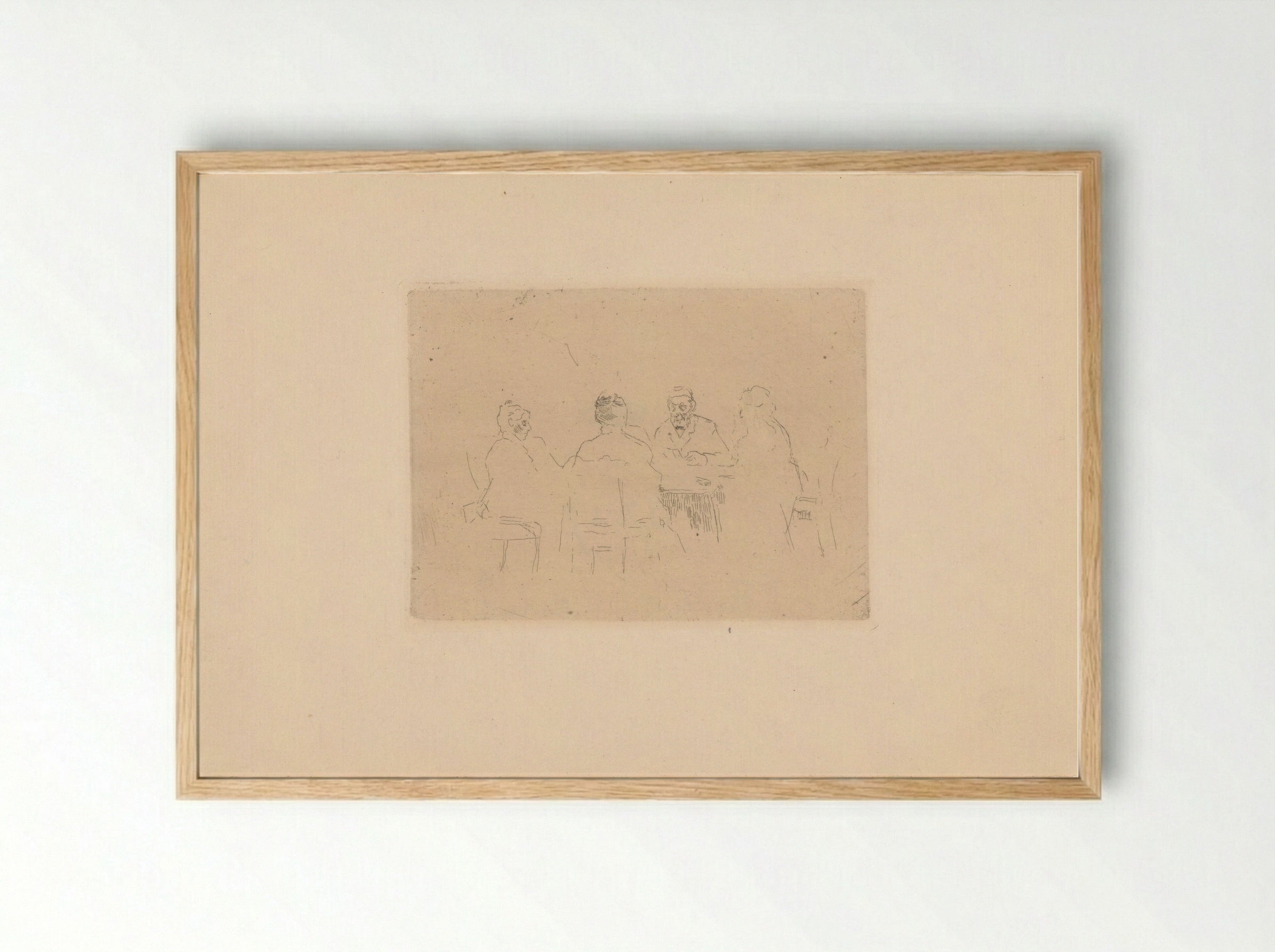 Kaartspelers - Frederika Henriëtte Broeksmit - Framed Print Wood