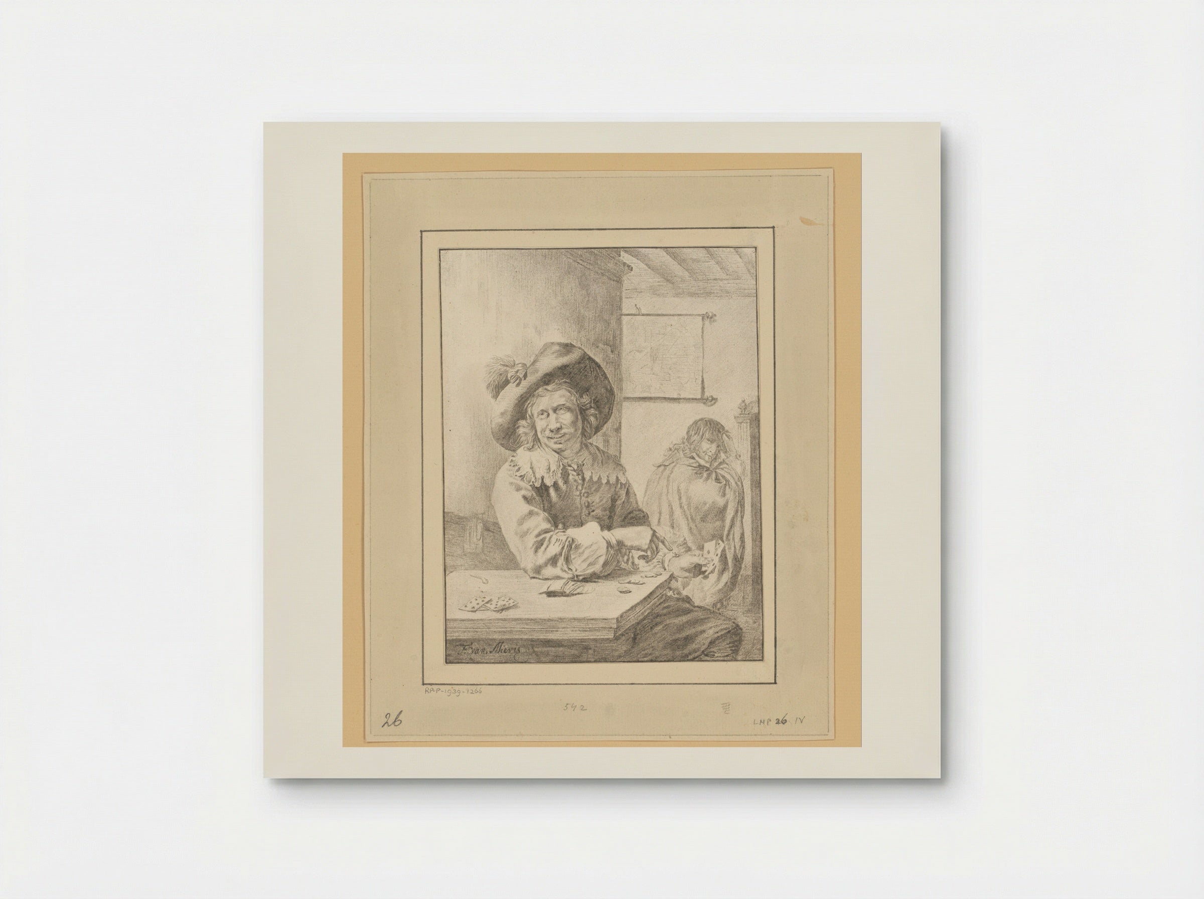 Kaartspelers - Cornelis Brouwer - Poster