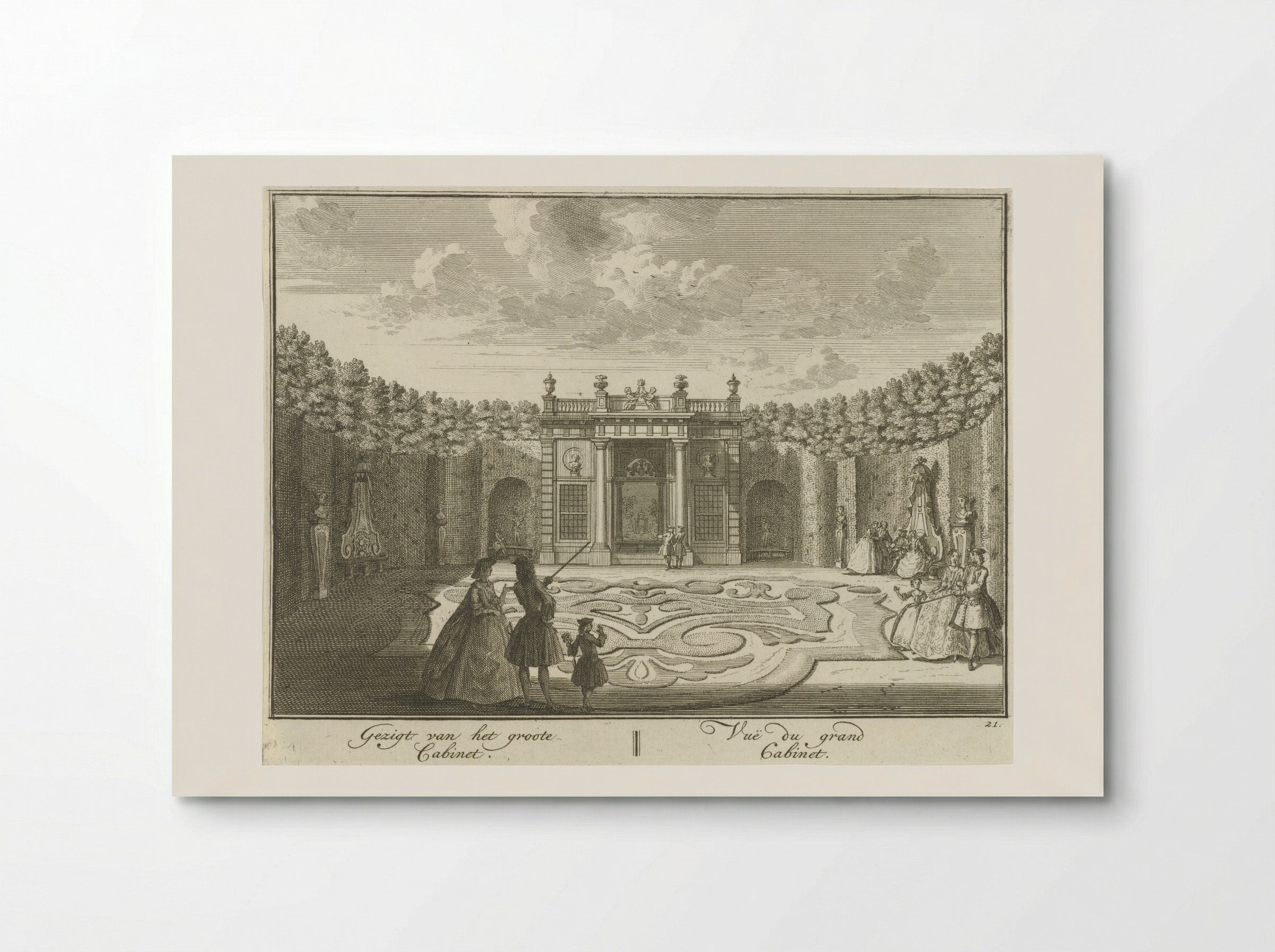 Kabinet in de tuin van Huis ter Meer te Maarssen - Hendrik de Leth - Poster