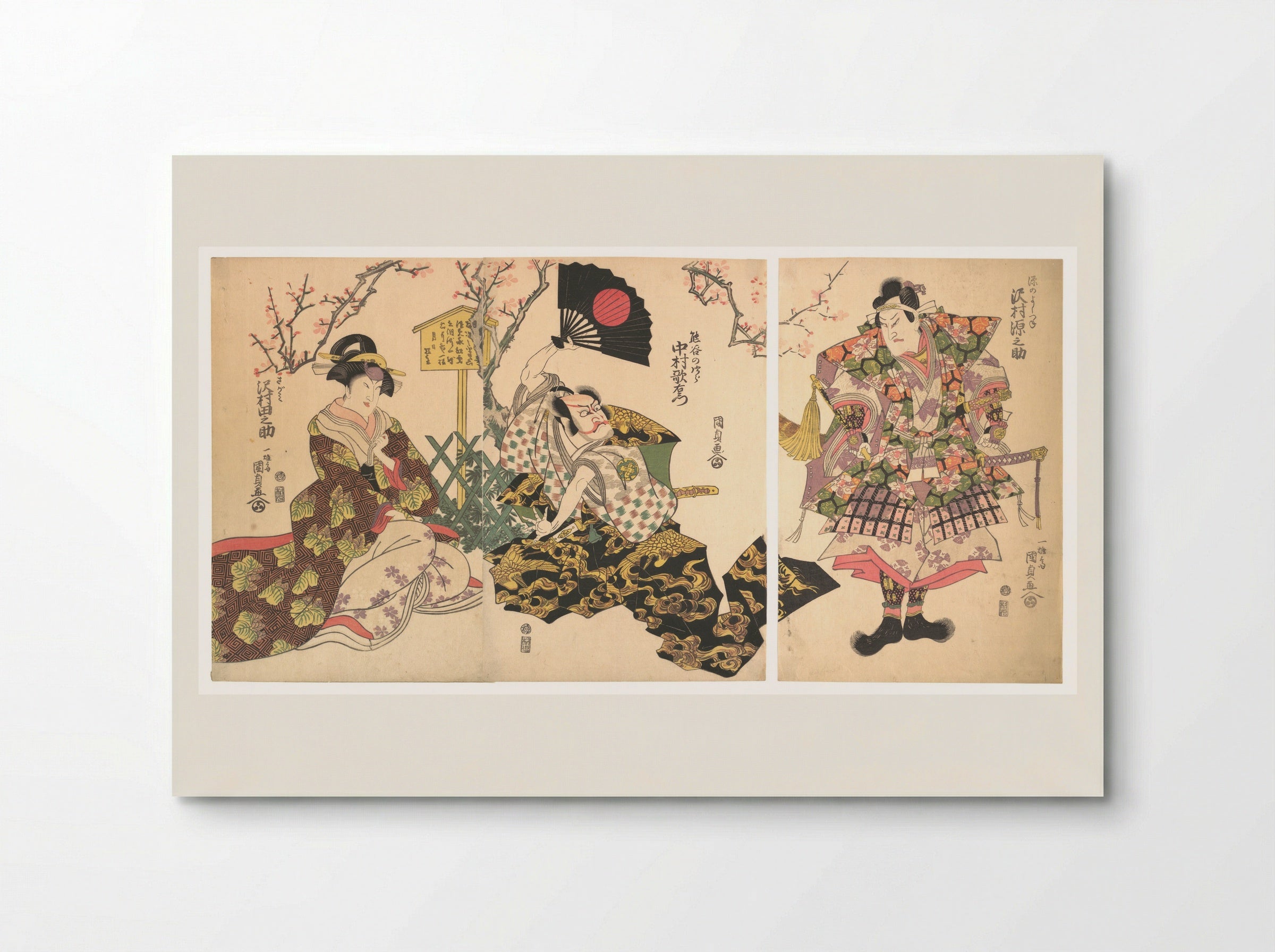 Kabuki Scene at Kumagai's Camp - Utagawa Kunisada - Poster