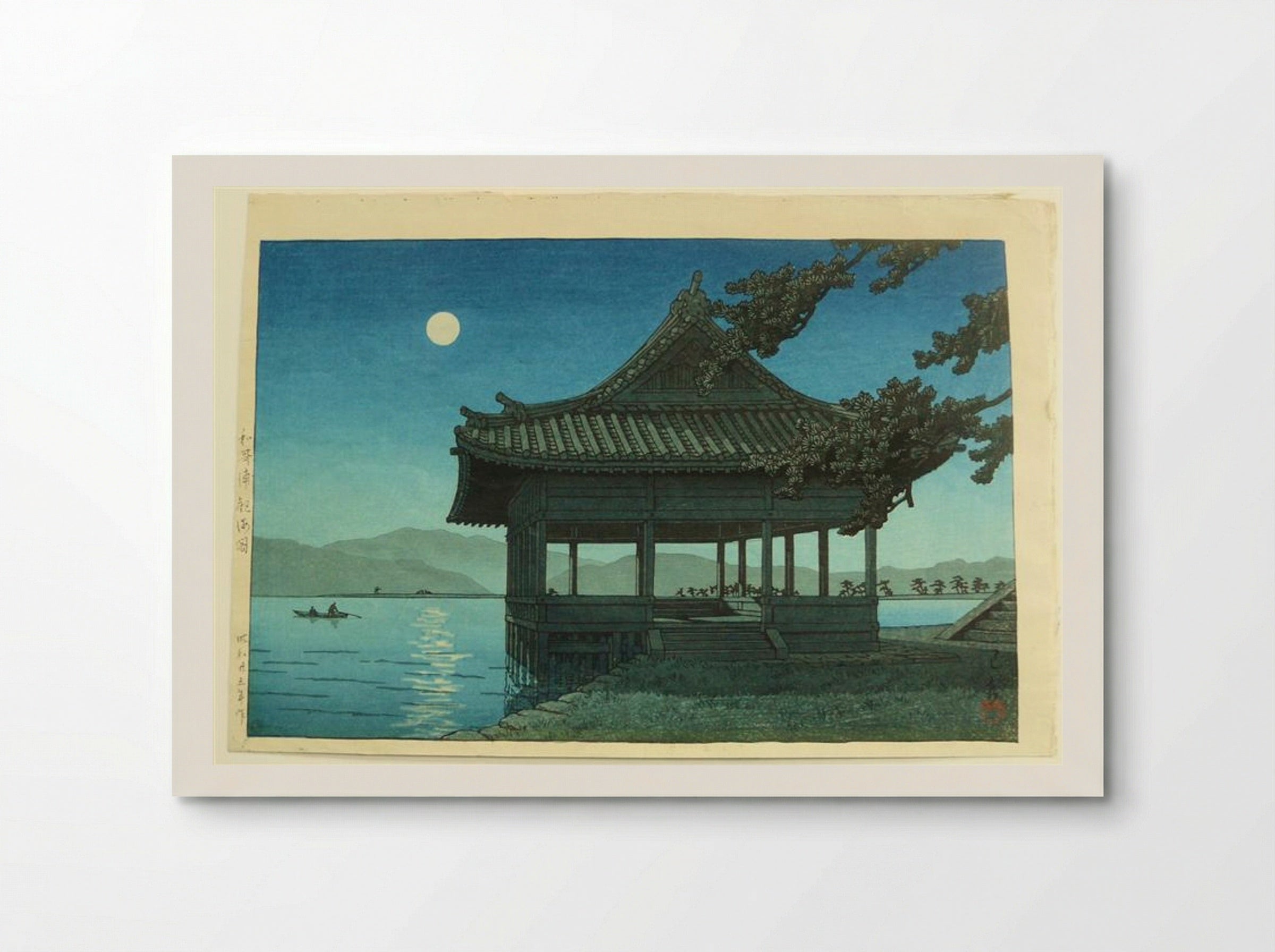 Kankai Pavillion at Wakaura Beach - Hasui Kawase - Poster