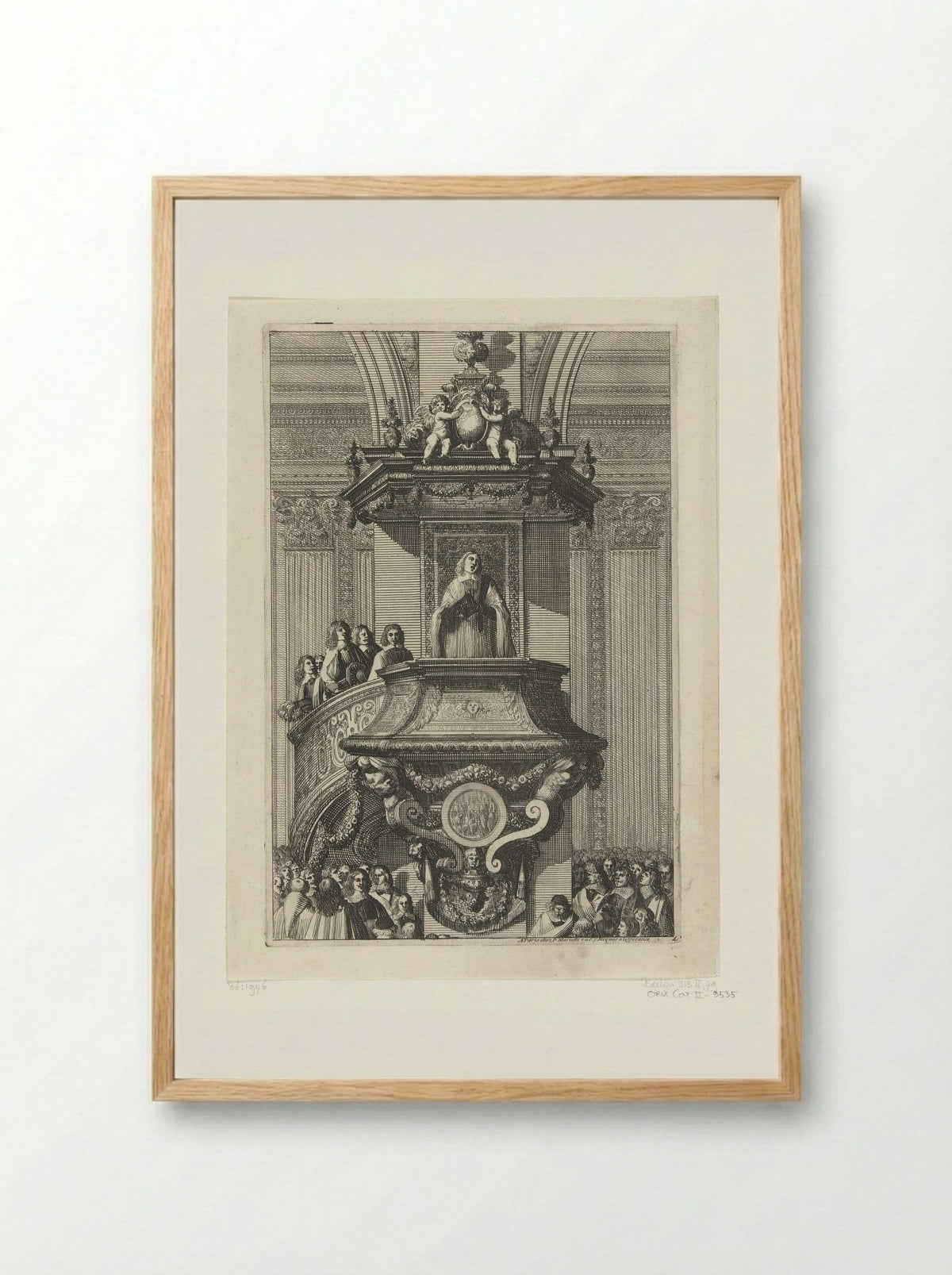 Kansel van voren gezien - Jean Lepautre - Framed Print Wood