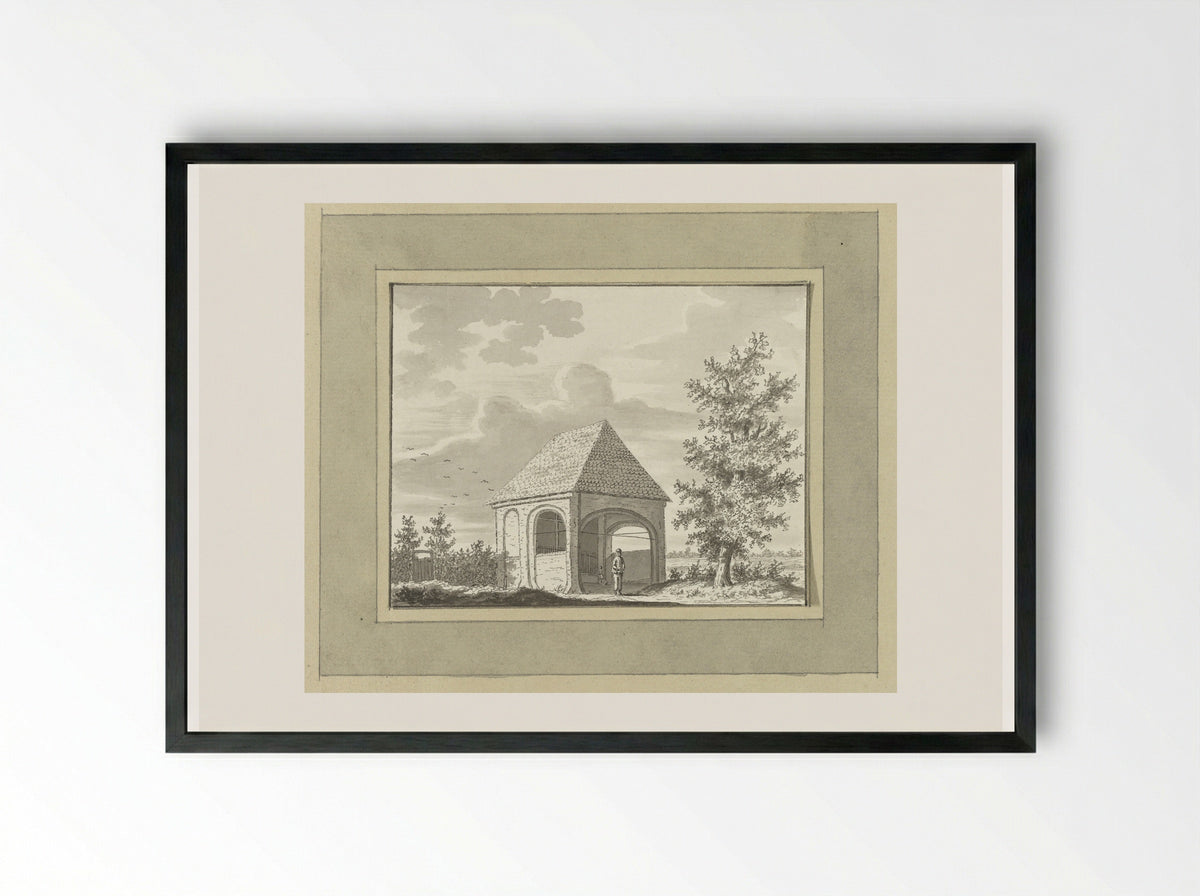 Kapel bij Ziegtelen - Ernst Willem Jan Bagelaar - Framed Print Black
