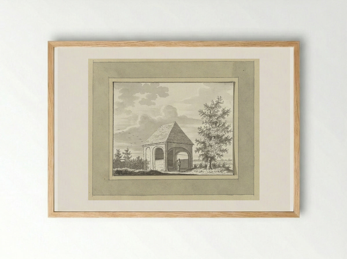 Kapel bij Ziegtelen - Ernst Willem Jan Bagelaar - Framed Print Wood