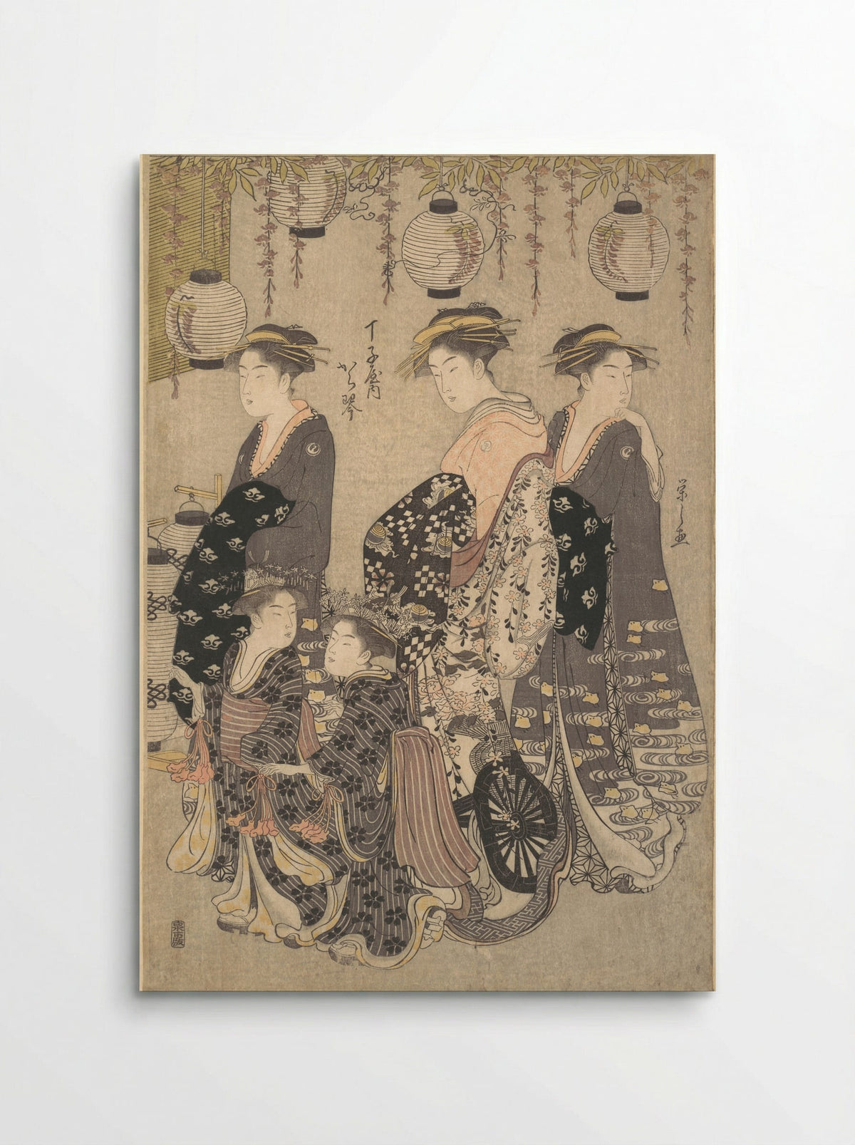 Karakoto of Chojiya on Parade - Chōbunsai Eishi - Poster