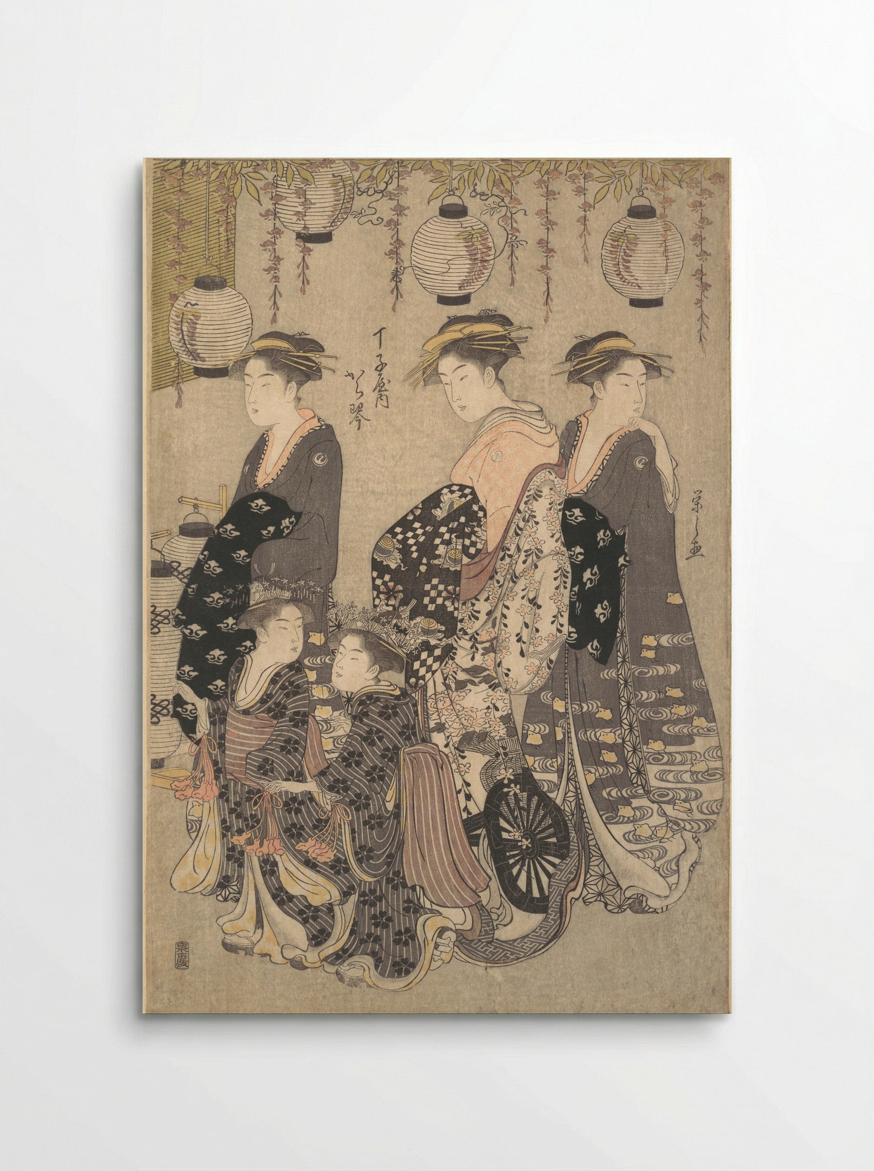 Karakoto of Chojiya on Parade - Chōbunsai Eishi - Poster