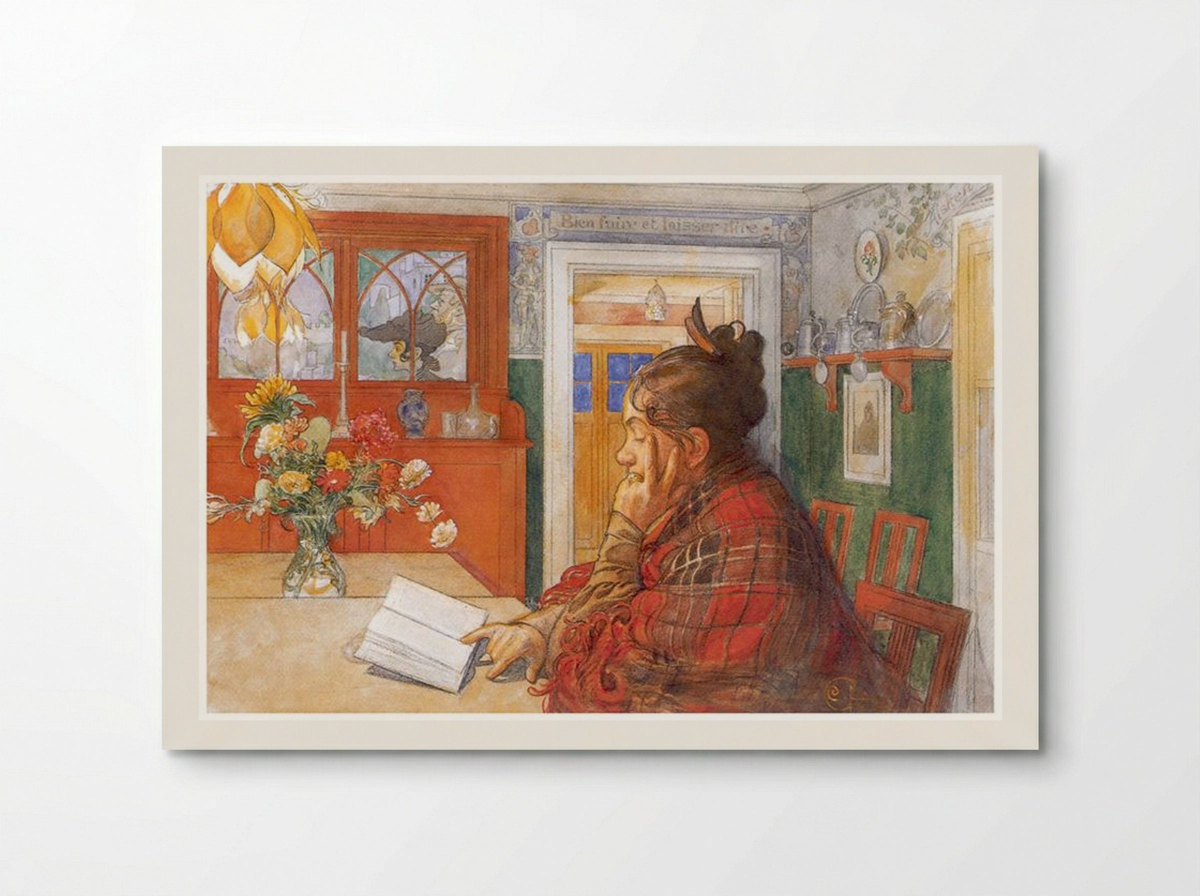 Karin Reading - Carl Larsson - Poster