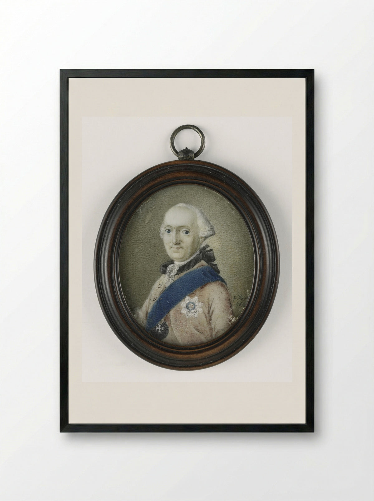 Karl Wilhelm Ferdinand, Duke of Brunswick-Wolfenbüttel - Gerrit Kamphuysen - Framed Print Black