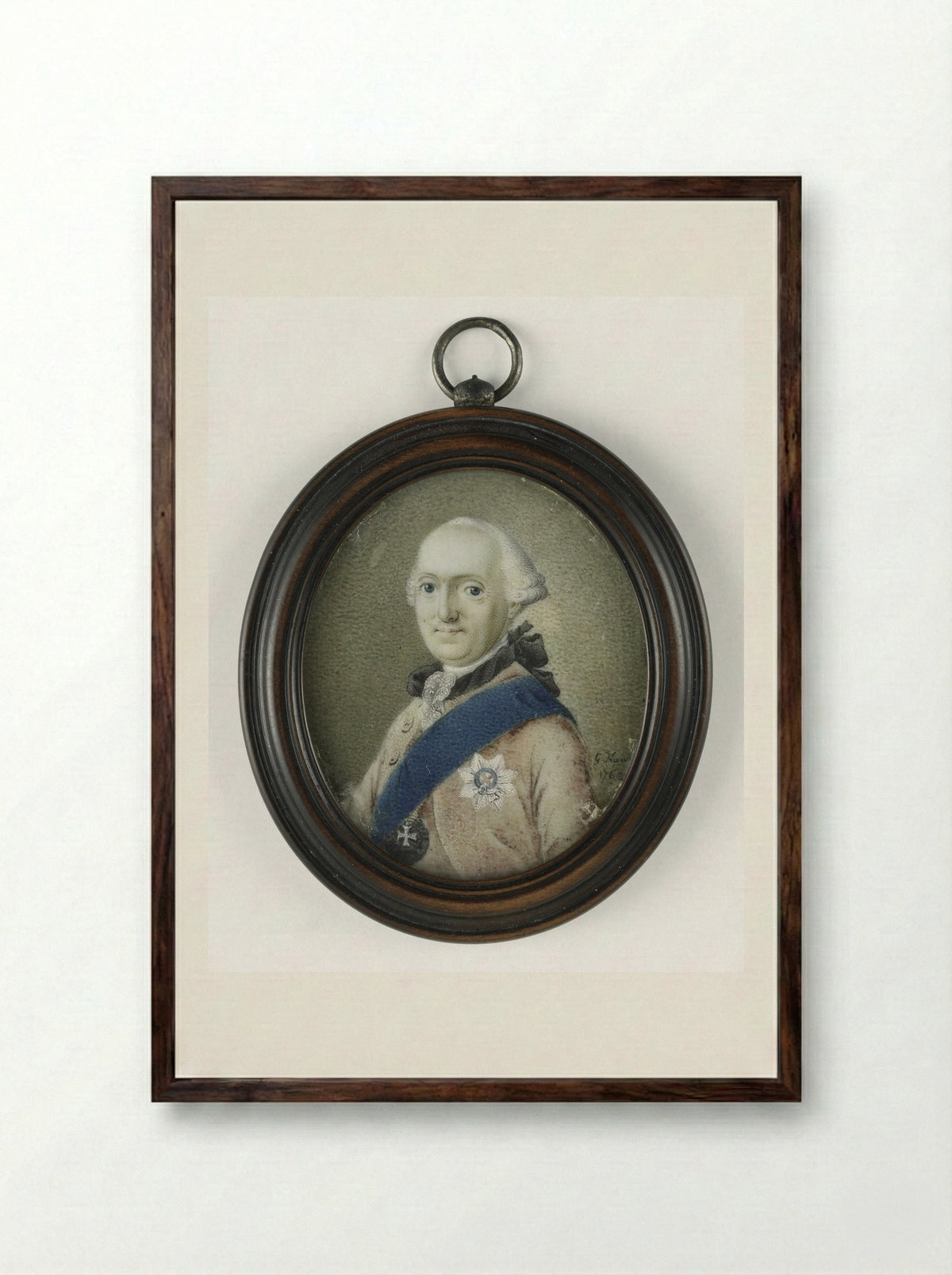 Karl Wilhelm Ferdinand, Duke of Brunswick-Wolfenbüttel - Gerrit Kamphuysen - Framed Print Dark Wood
