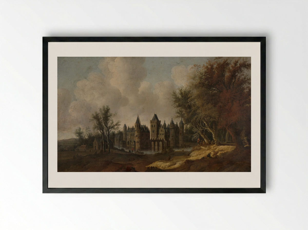 Kasteel Egmond - G.W. Berckhout - Framed Print Black