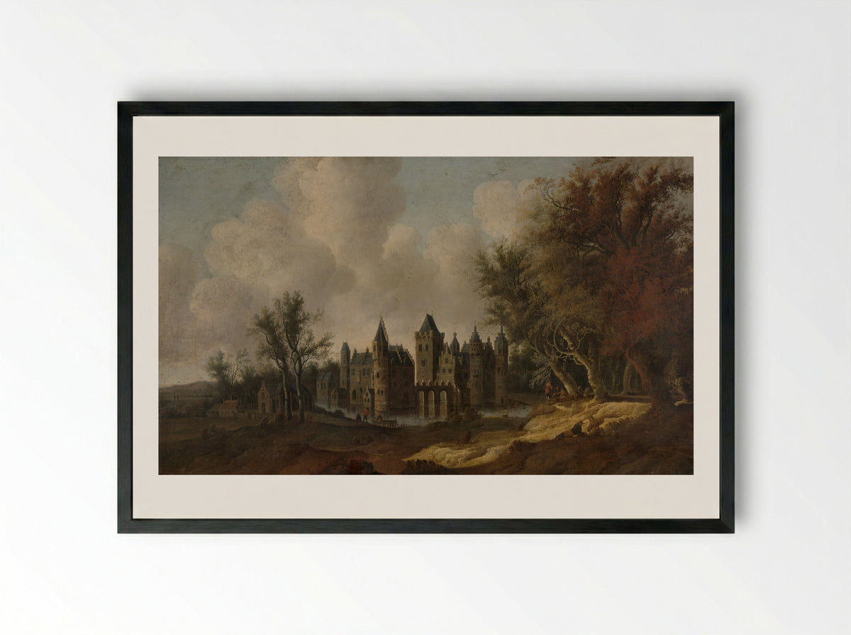 Kasteel Egmond - G.W. Berckhout - Framed Print Black