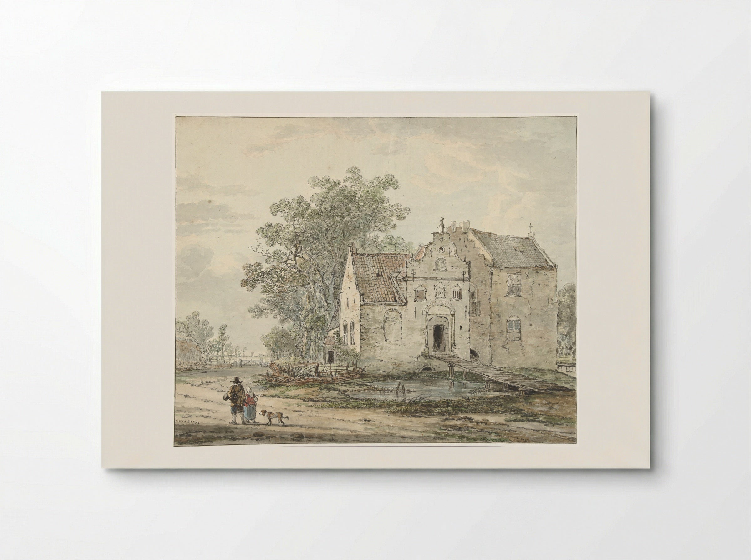 Kasteel IJzendoorn in de Betuwe - Jacob van Strij - Poster