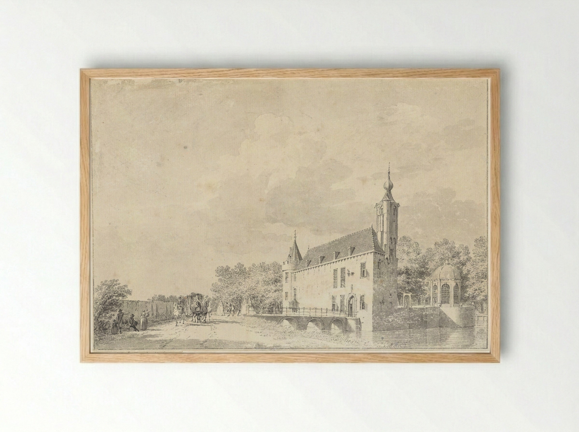 Kasteel St.-Aldegonde te West-Souburg - Cornelis Pronk - Framed Print Wood