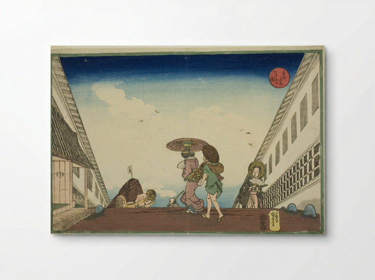 Kasumigaseki, from the series Famous Places in the Eastern Capital (Toto meisho) - Utagawa Kuniyoshi - Poster