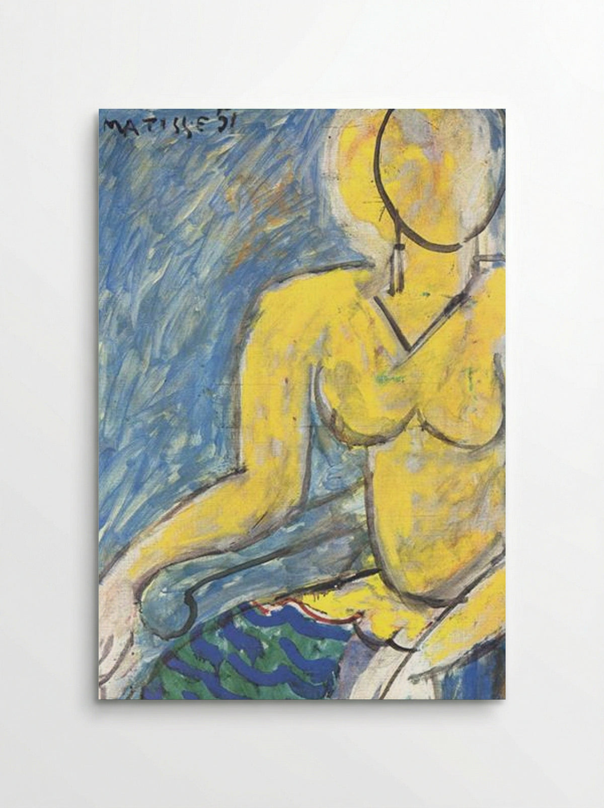 Kathy With a Yellow Dress - Henri Matisse - Poster