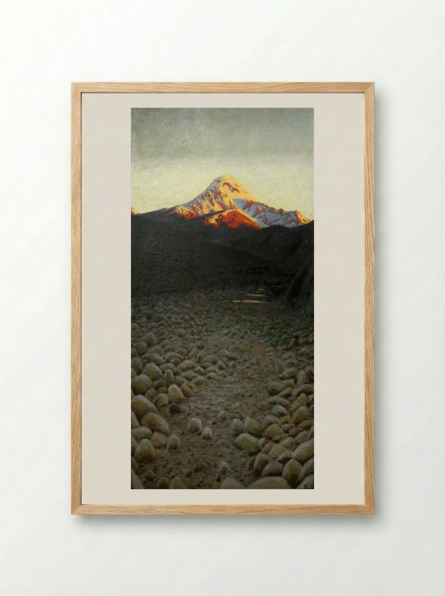 Kazbek - Vasily Vereshchagin - Framed Print Wood
