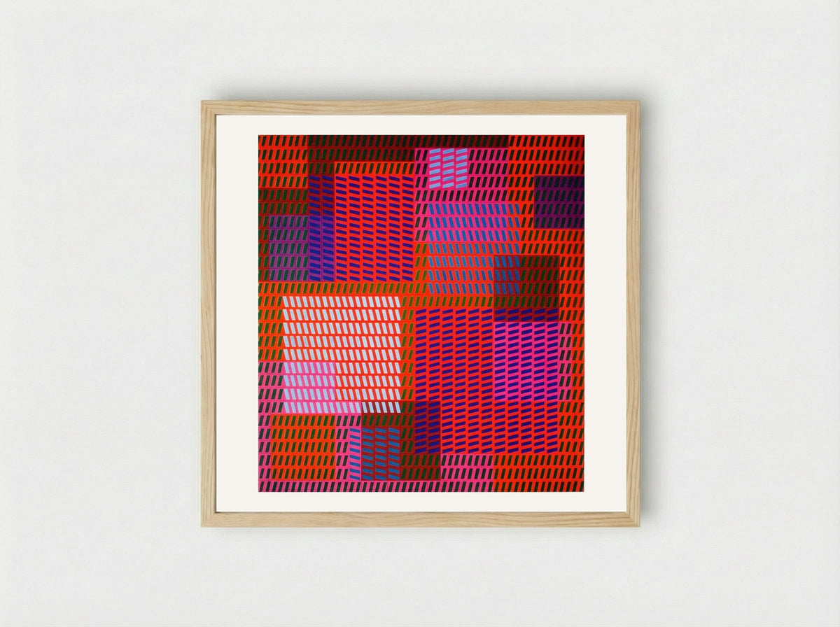 Keiho C1 - Victor Vasarely - Framed Print Wood