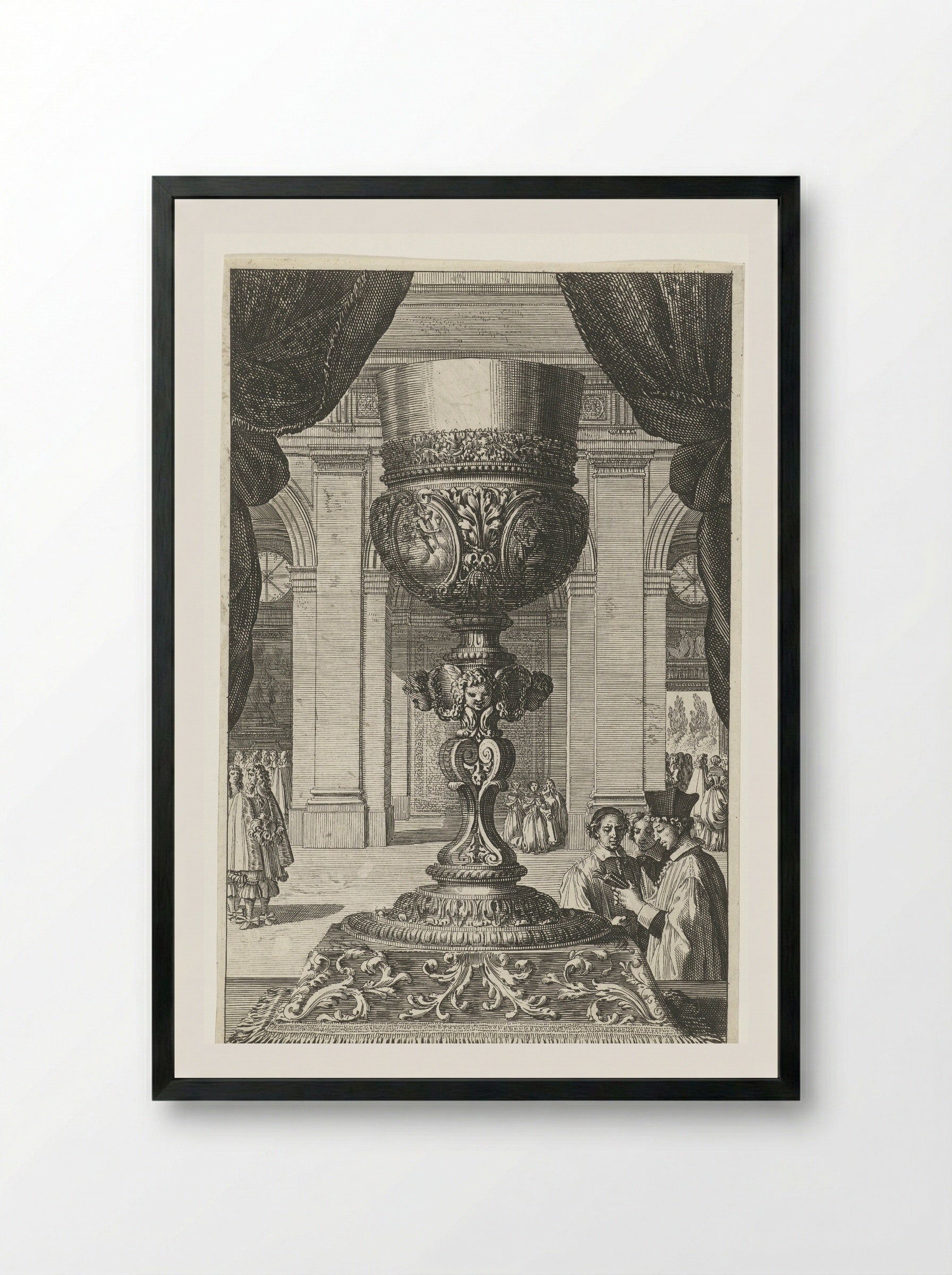 Kelk voor muur van kerk - Jean Lepautre - Framed Print Black
