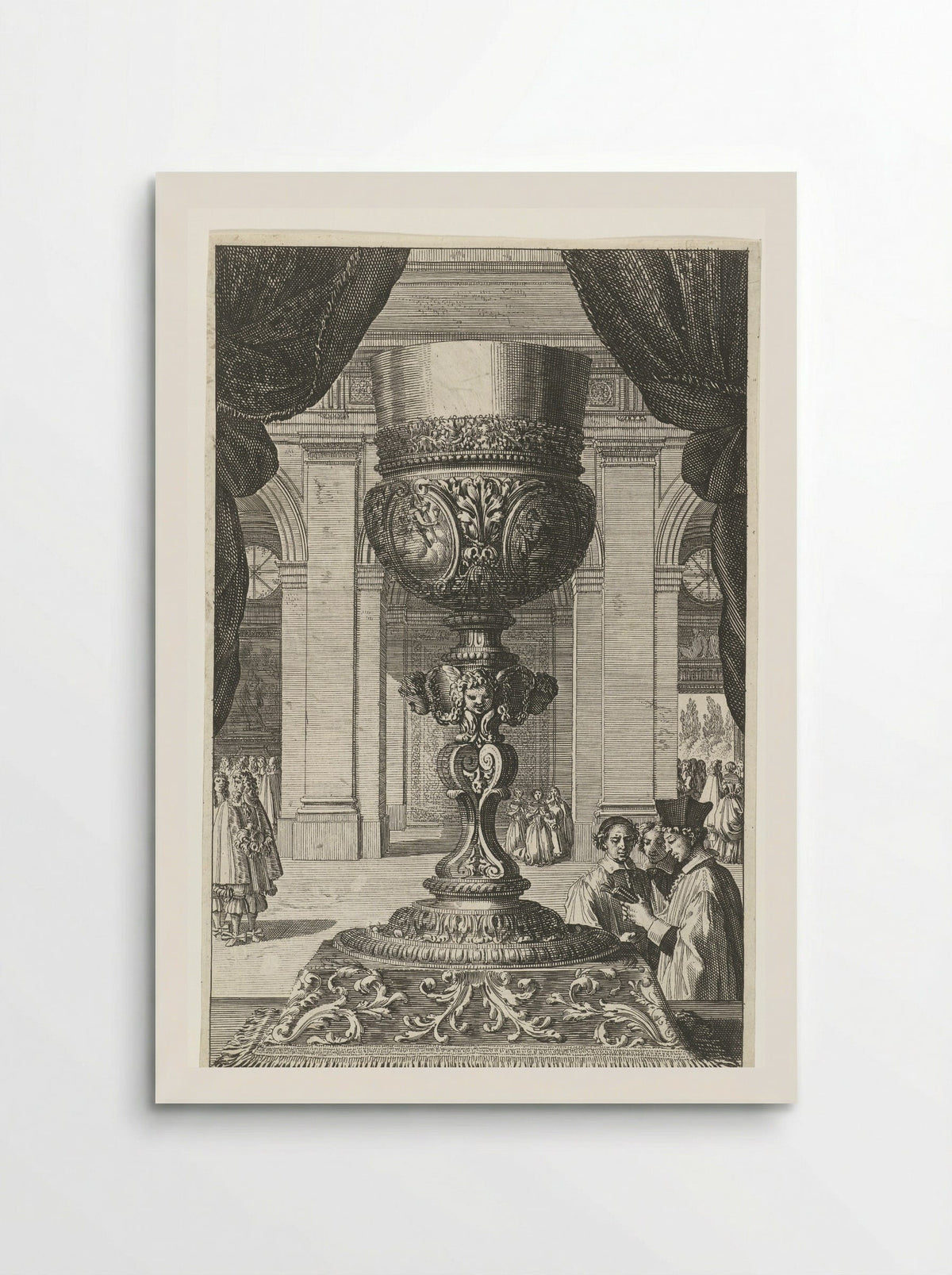 Kelk voor muur van kerk - Jean Lepautre - Poster
