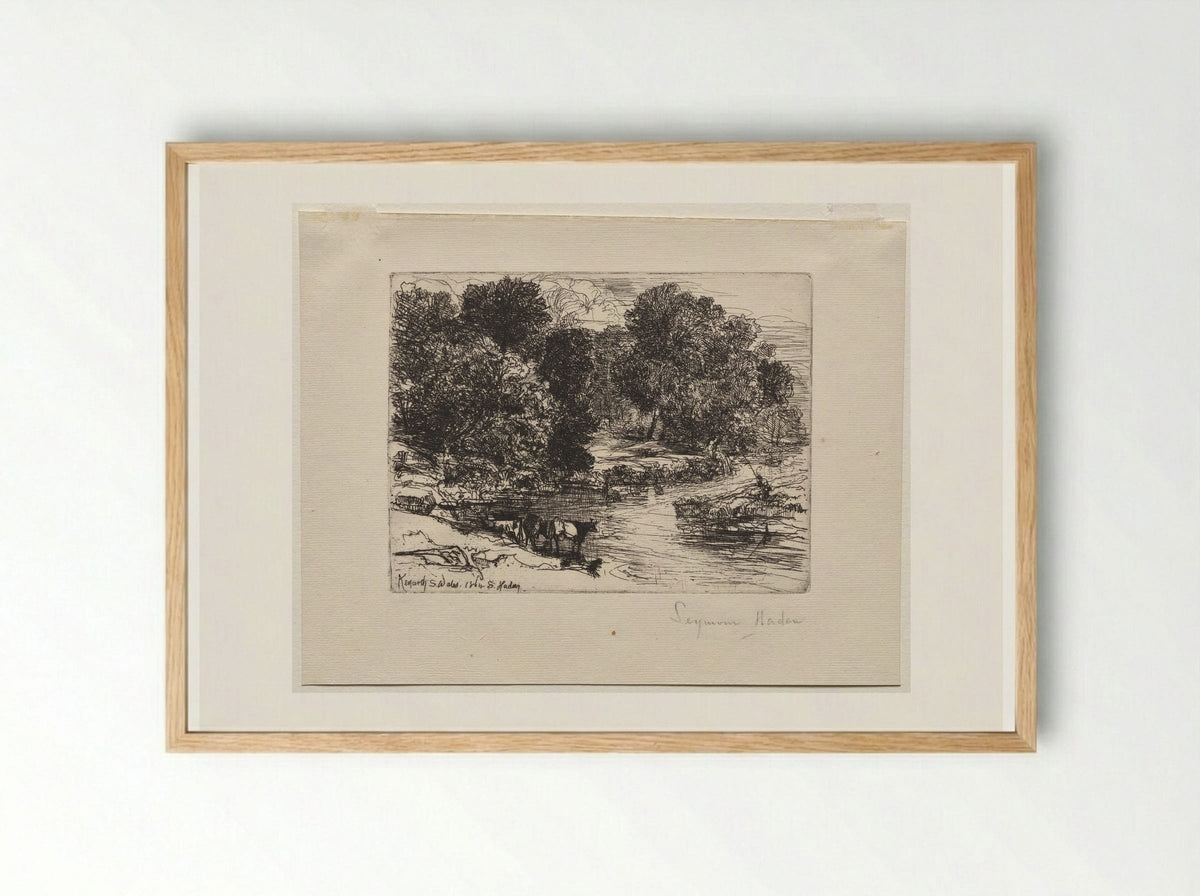 Kenarth - Francis Seymour Haden - Framed Print Wood