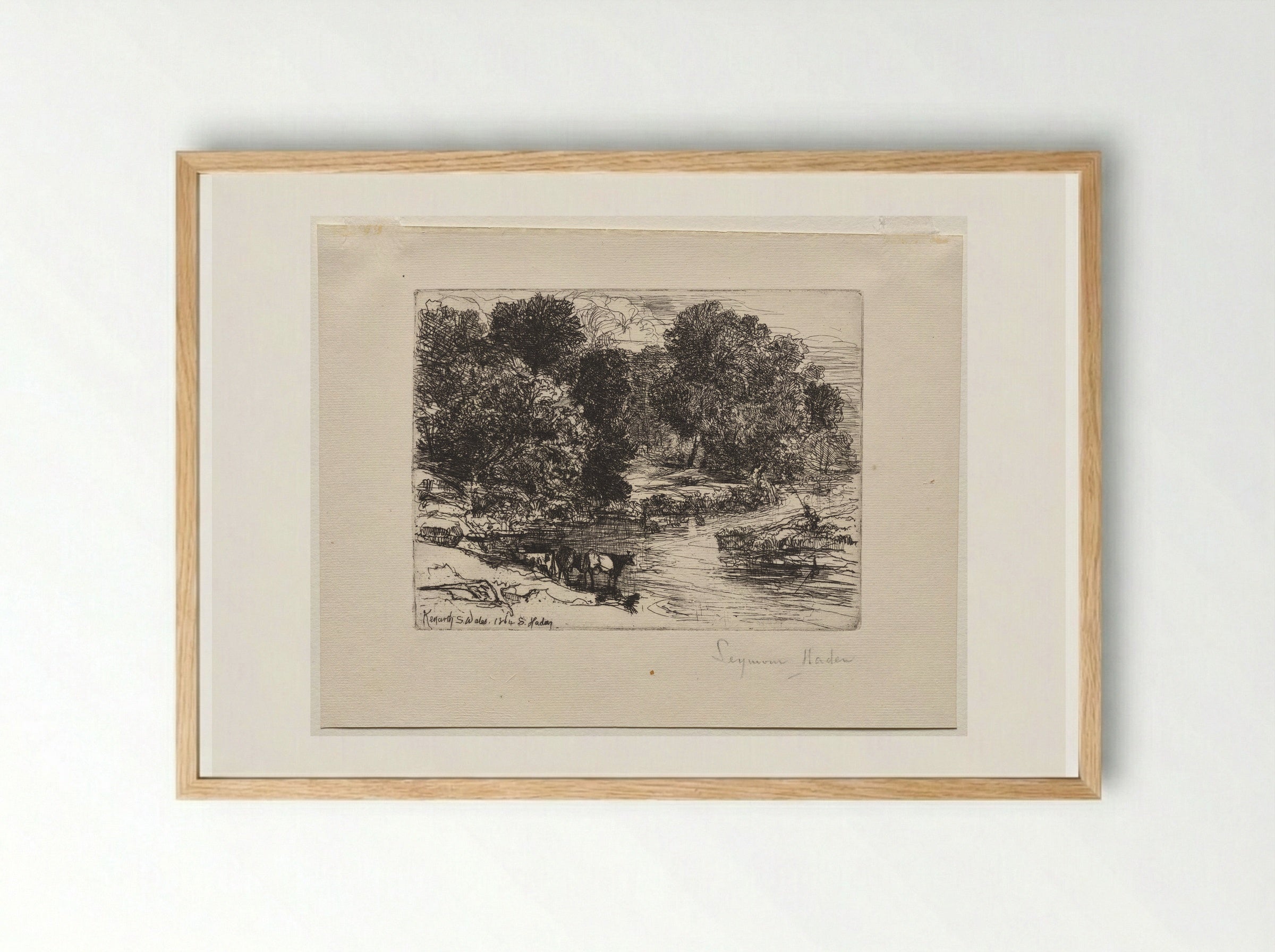 Kenarth - Francis Seymour Haden - Framed Print Wood