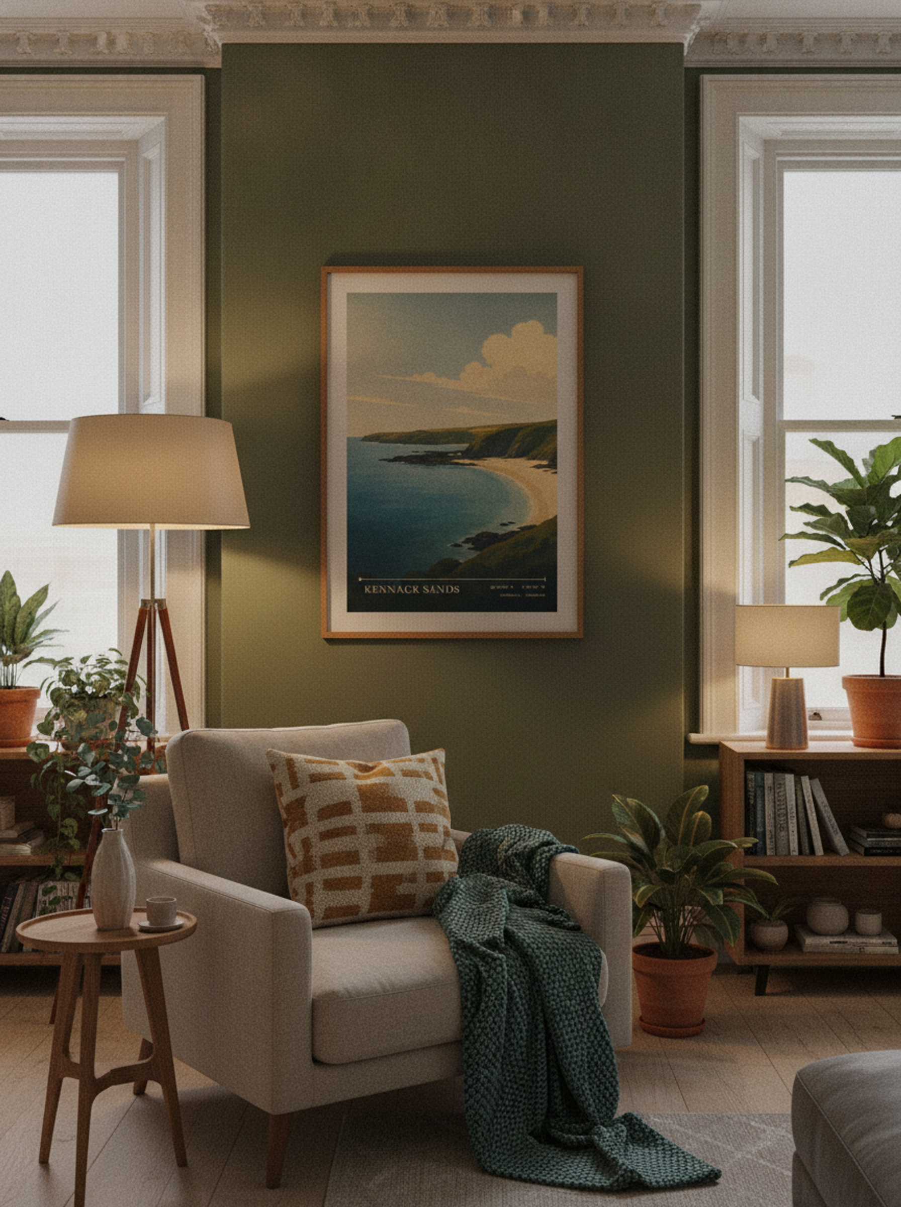 Kennack Sands Cornwall England Travel Poster - Lifestyle