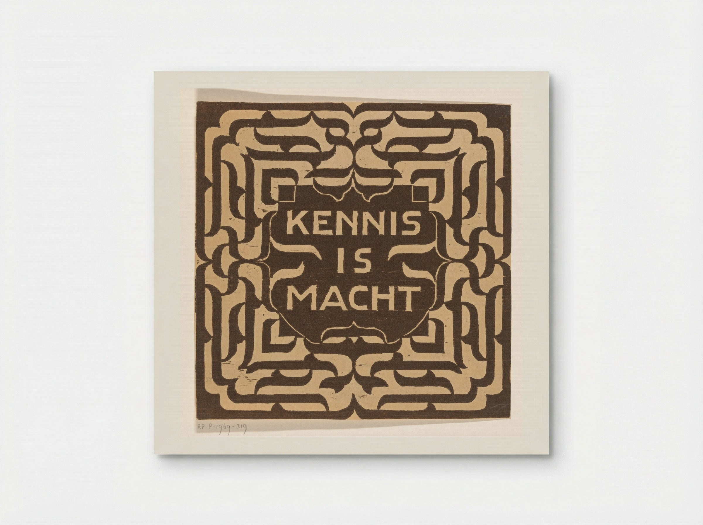 Kennis is macht - Carel Adolph Lion Cachet - Poster