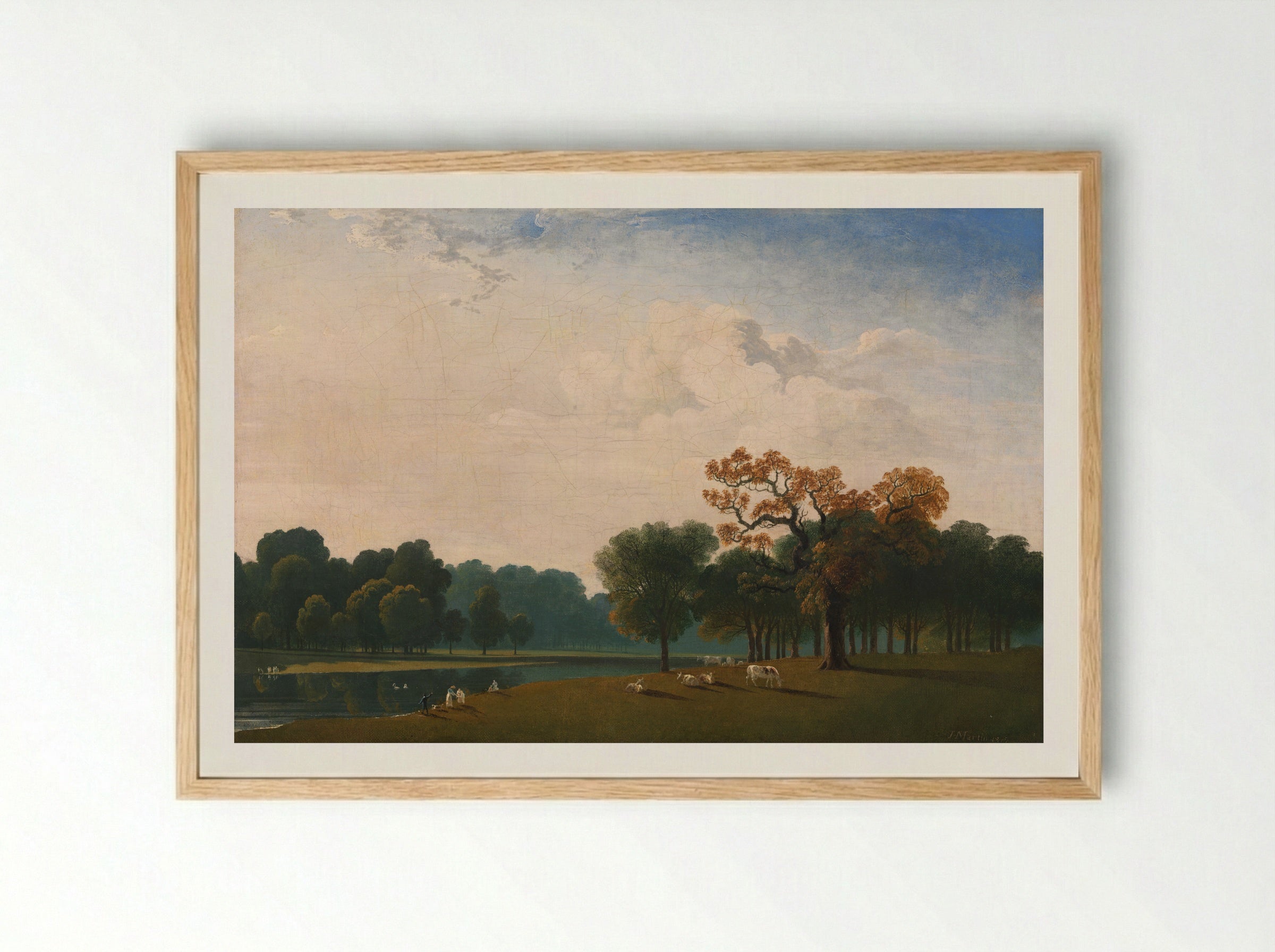 Kensington Gardens - John Martin - Framed Print Wood