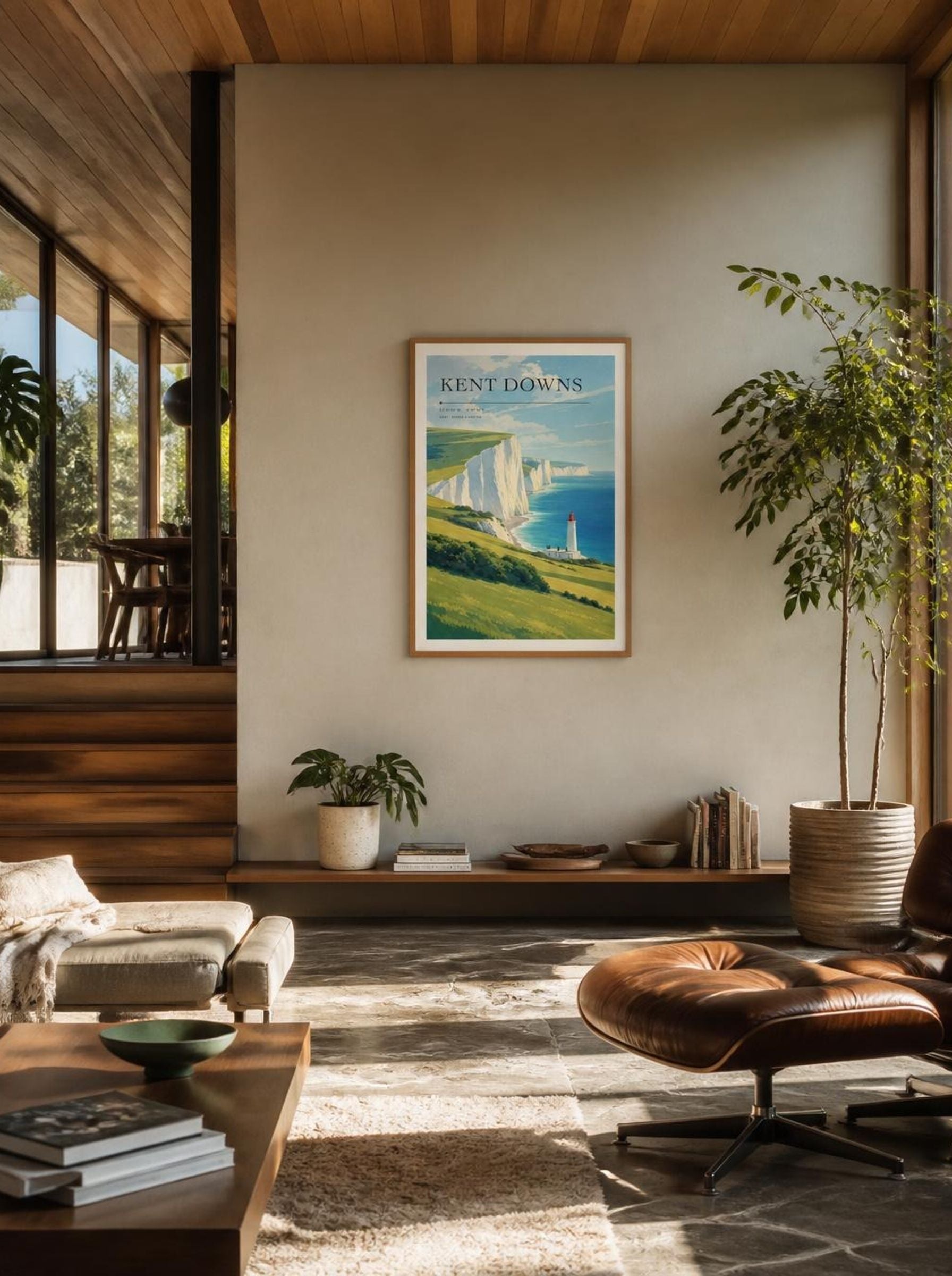 Kent Downs United Kingdom Travel Poster - Lifestyle