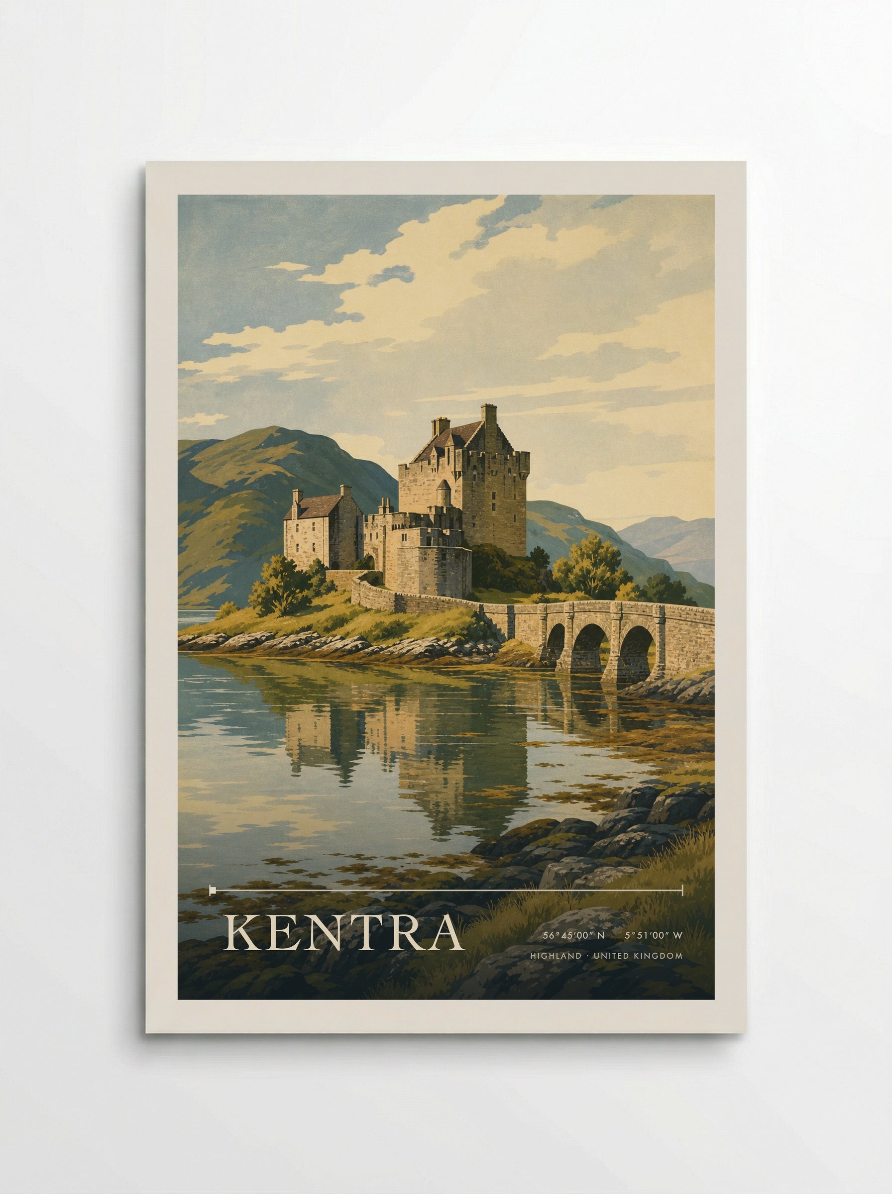 Kentra Highland United Kingdom Travel Poster - Poster
