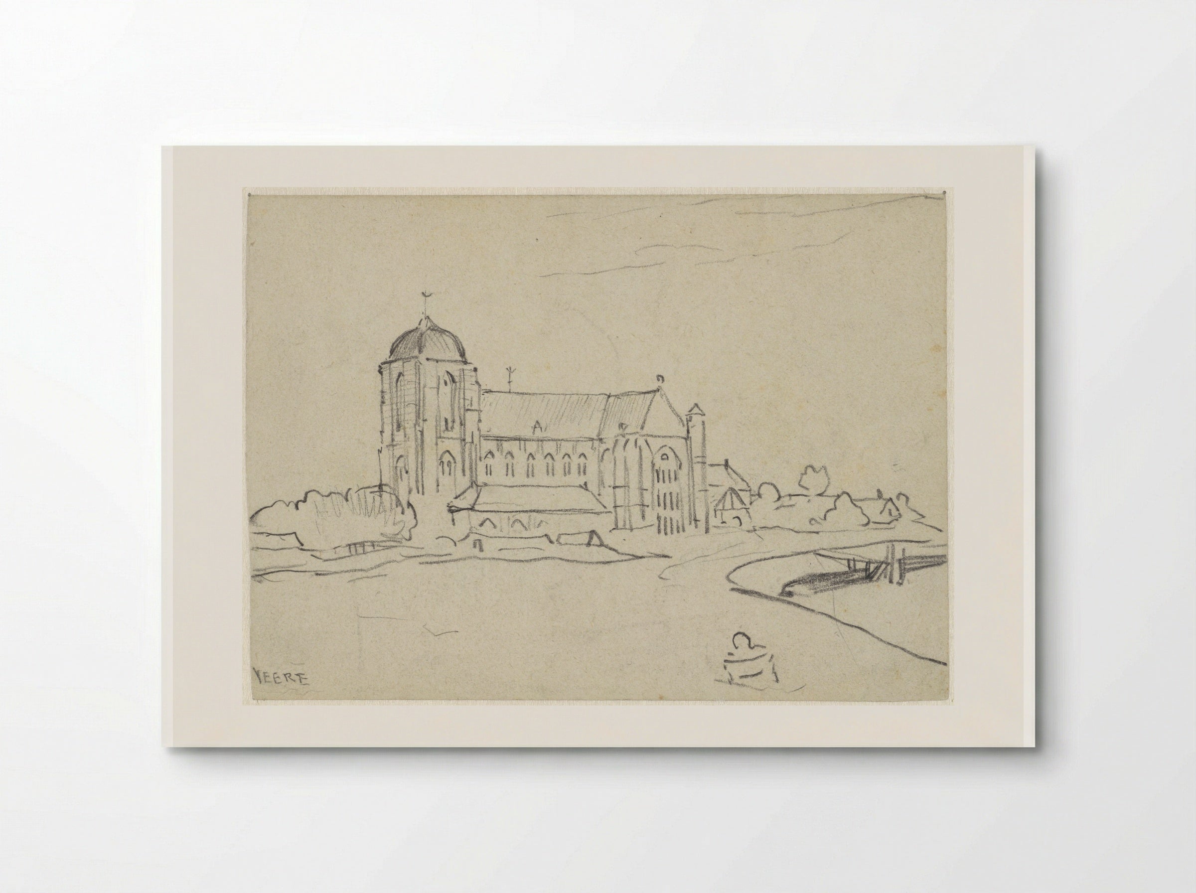 Kerk te Veere - Adolf le Comte - Poster